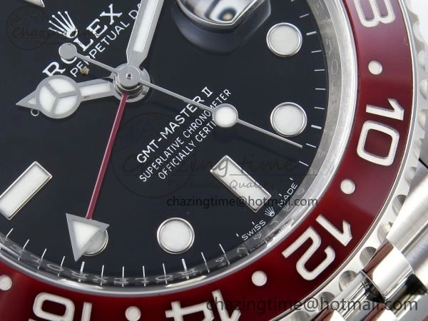 GMT-Master II 126710 BLRO Red Blue Ceramic 904L Steel Clean Factory Best Edition on Jubilee Bracelet DD3285 V2