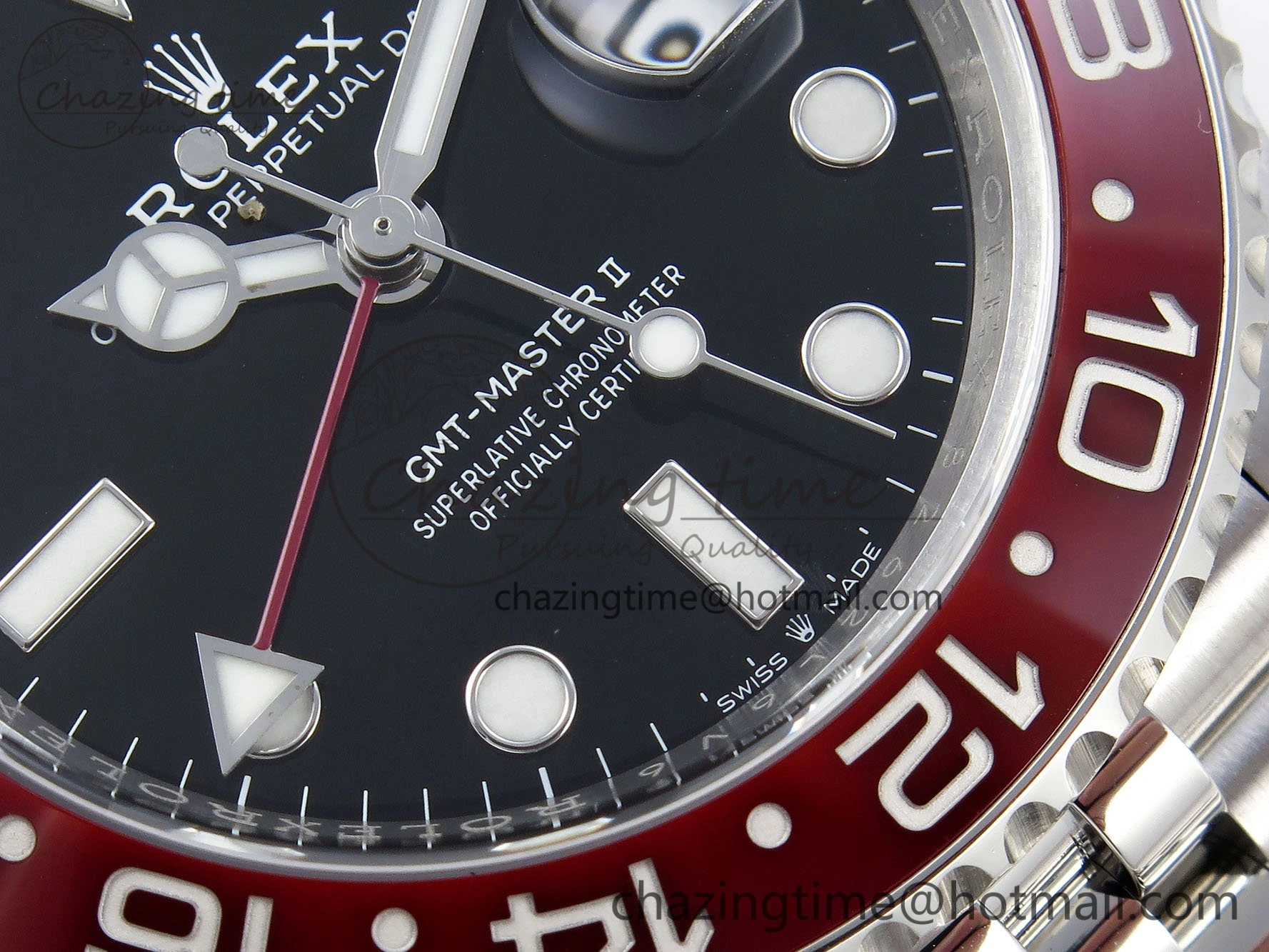 GMT-Master II 126710 BLRO Red Blue Ceramic 904L Steel Clean Factory Best Edition on Jubilee Bracelet DD3285 V2