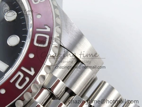 GMT-Master II 126710 BLRO Red Blue Ceramic 904L Steel Clean Factory Best Edition on Jubilee Bracelet DD3285 V2