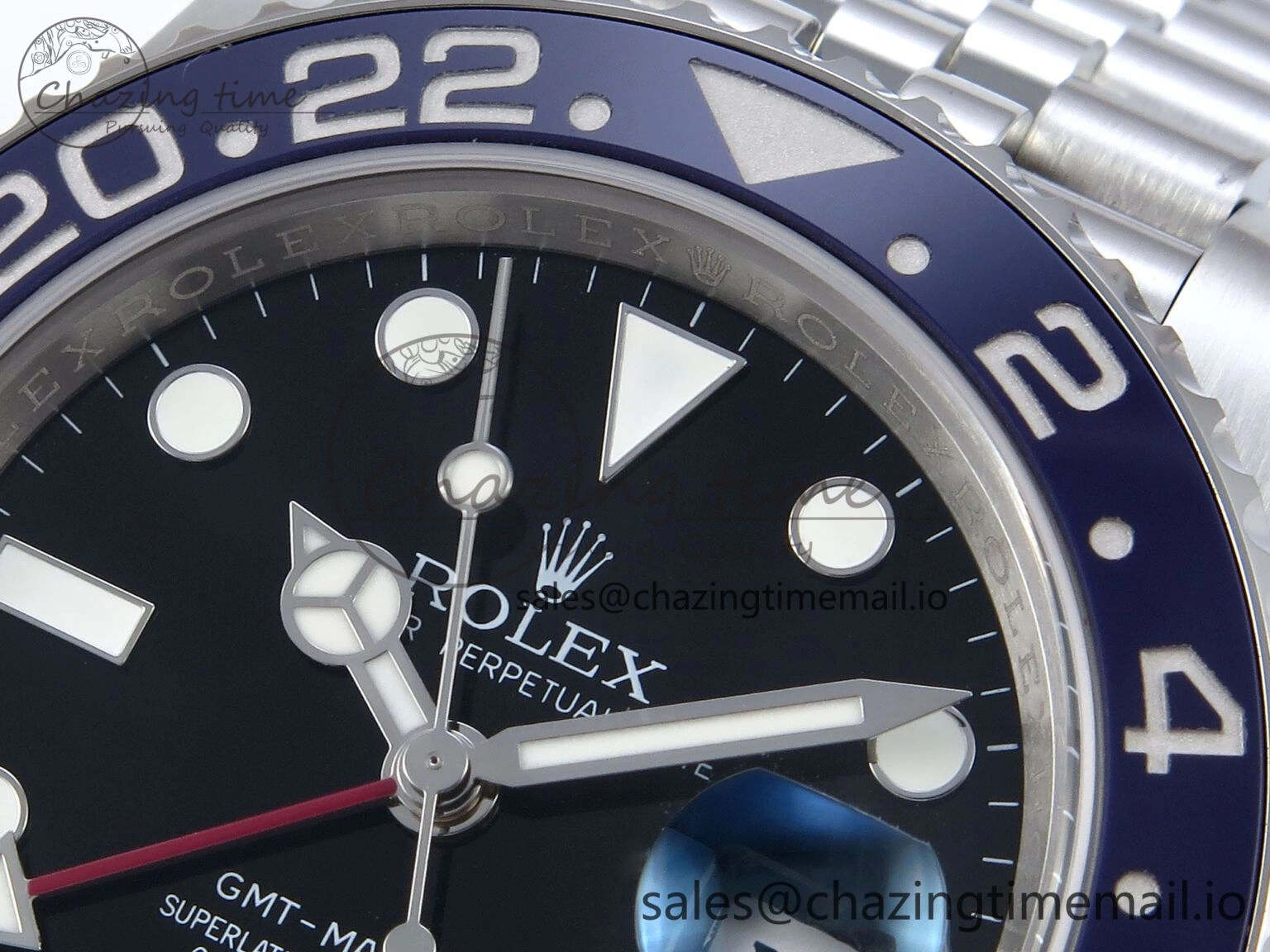GMT-Master II 126710 BLRO Red Blue Ceramic 904L Steel EWE 1:1 Best Edition on Jubilee Strap EWE3285 V5