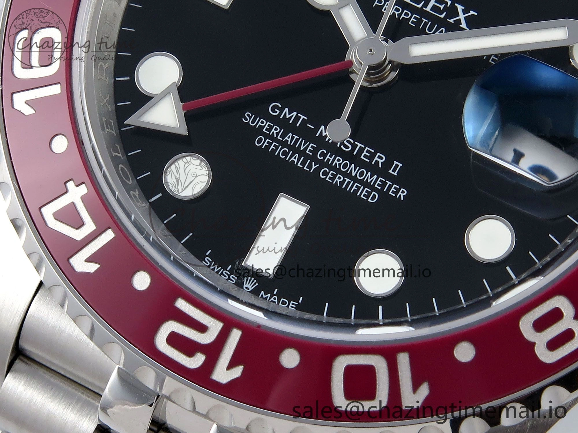 GMT-Master II 126710 BLRO Red Blue Ceramic 904L Steel EWE 1:1 Best Edition on Jubilee Strap EWE3285 V5