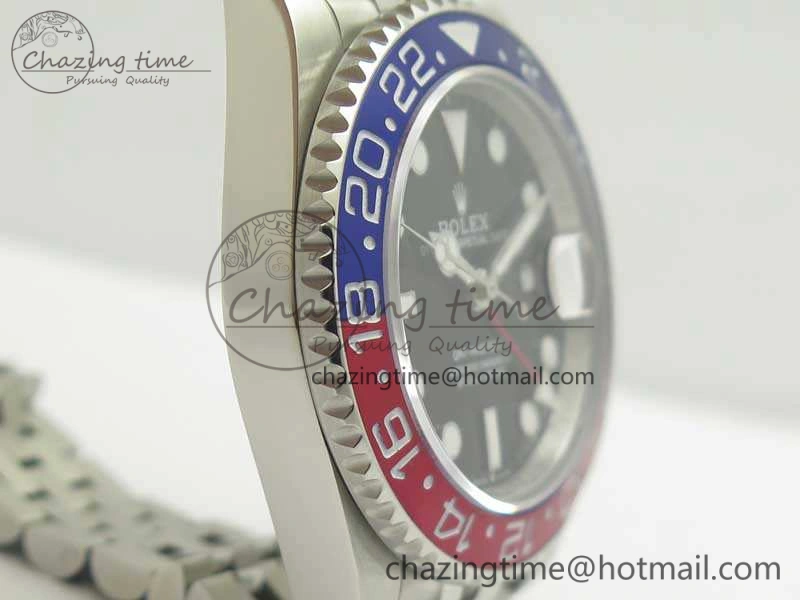 GMT-Master II 126710 BLRO SS BPF Maker Best Edition Black Dial On SS Jubilee Bracelet A2813