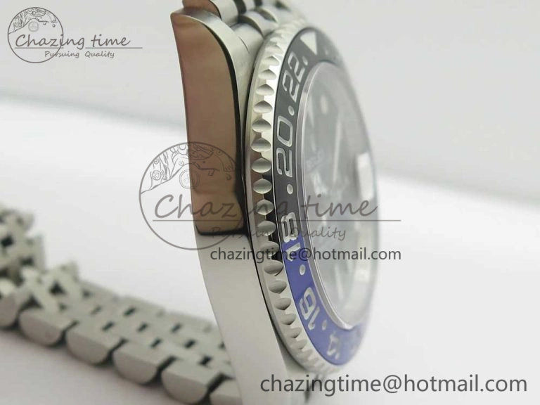 GMT-Master II 126710 BPF BLNR Black Blue Ceramic Maker Best Edition on SS Jubilee Bracelet A2836