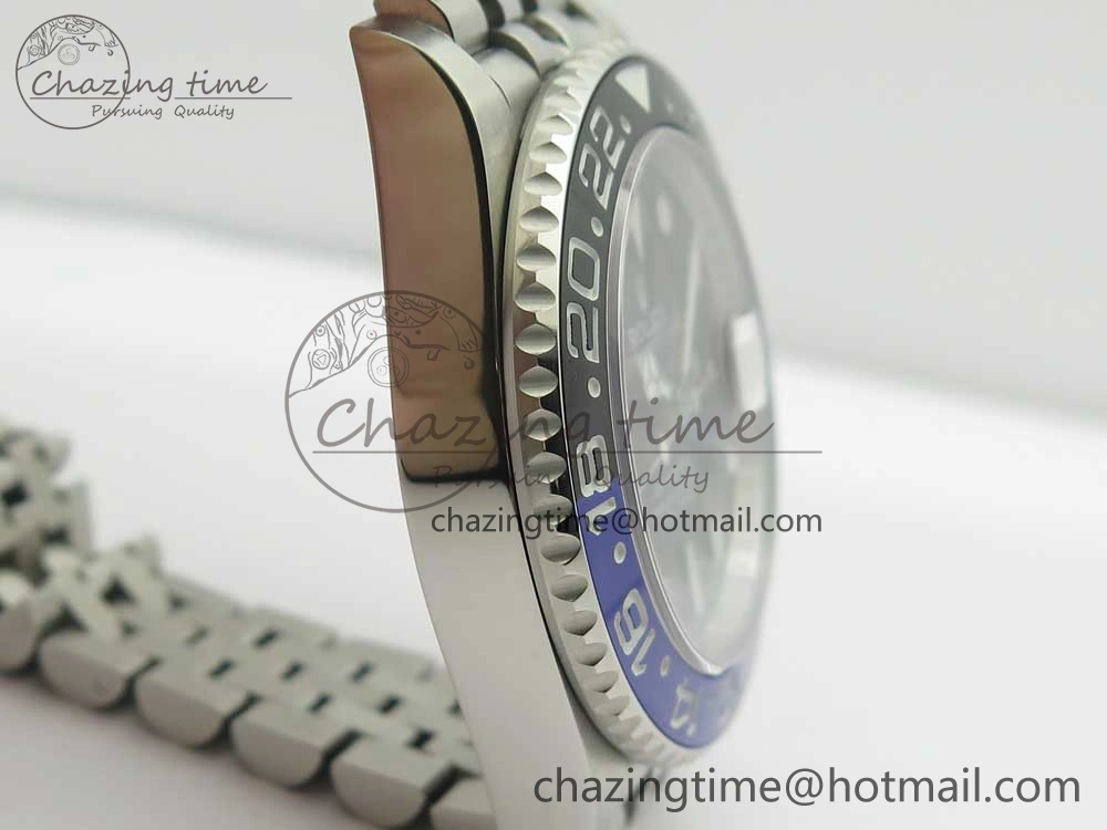 GMT-Master II 126710 BPF BLNR Black Blue Ceramic Maker Best Edition on SS Jubilee Bracelet A2836