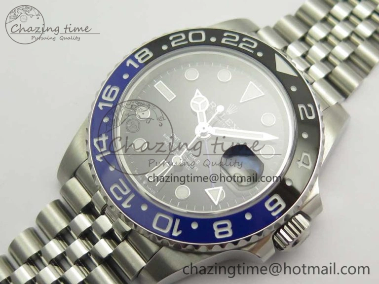 GMT-Master II 126710 BPF BLNR Black Blue Ceramic Maker Best Edition on SS Jubilee Bracelet A2836
