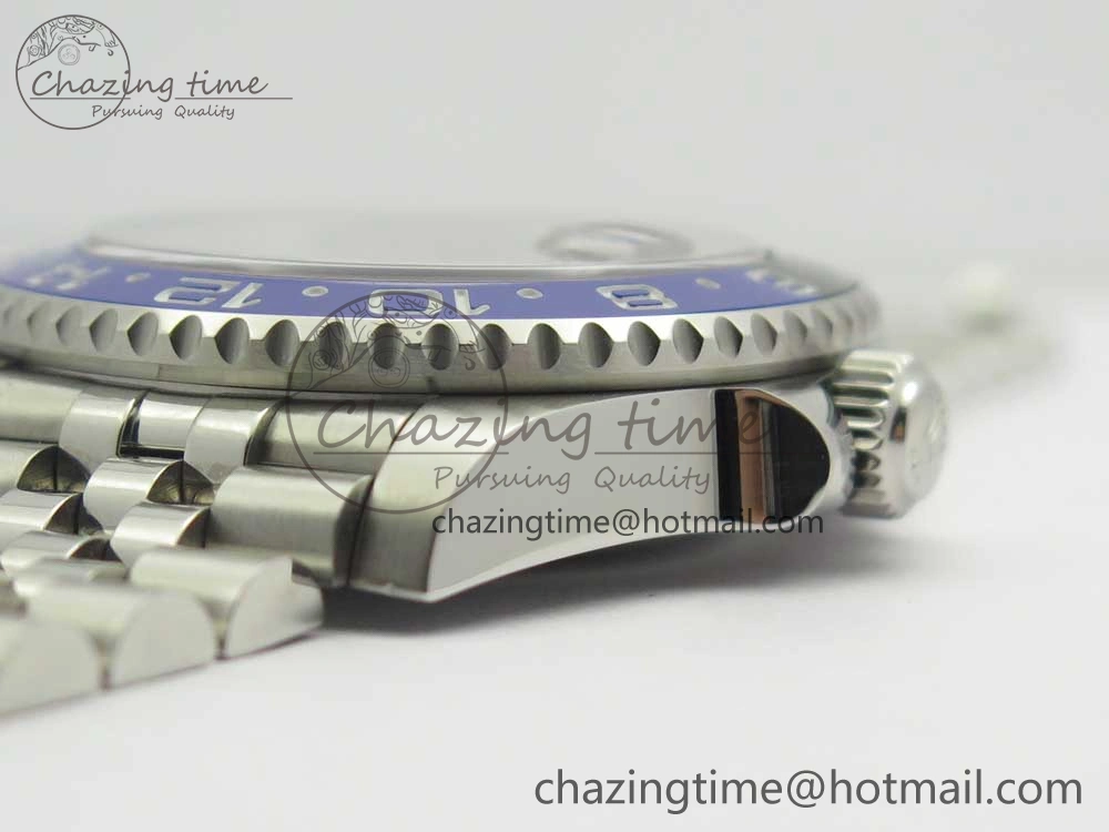 GMT-Master II 126710 BPF BLNR Black Blue Ceramic Maker Best Edition on SS Jubilee Bracelet A2836