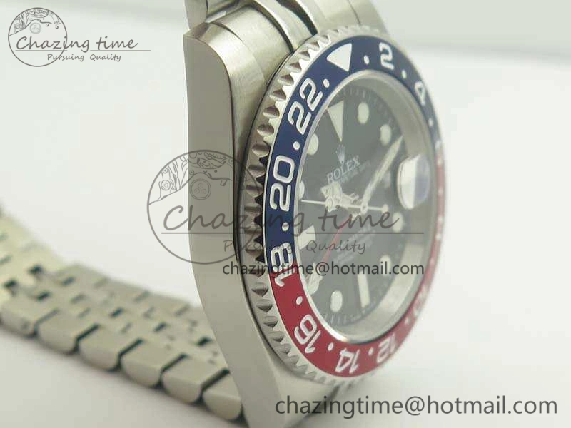 GMT-Master II 126710 BPF BLRO SS Black Dial On SS Jubilee Bracelet A2836