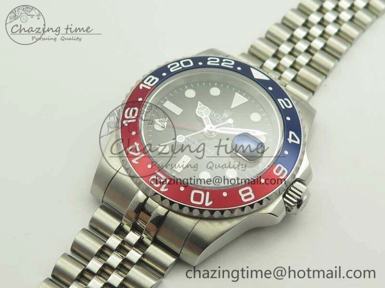 GMT-Master II 126710 BPF BLRO SS Black Dial On SS Jubilee Bracelet A2836