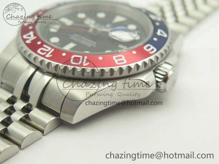 GMT-Master II 126710 BPF BLRO SS Black Dial On SS Jubilee Bracelet A2836