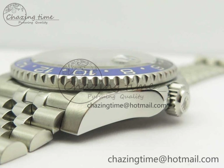 GMT-Master II 126710 Black Blue Ceramic Bezel 904L SS DJF Best Edition Black Dial on 904L Jubilee Bracelet A2836