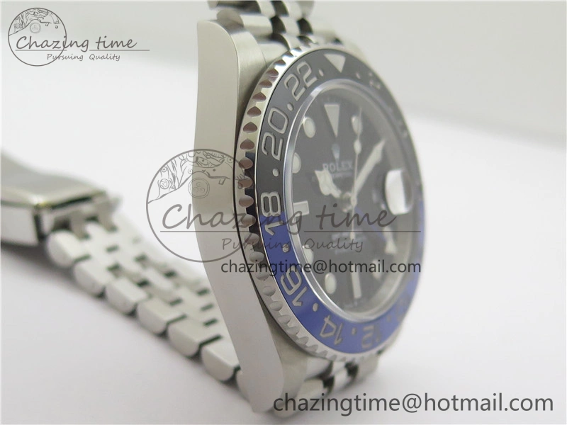 GMT-Master II 126710 Black Blue Ceramic Bezel 904L SS GMF 1:1 Best Edition Black Dial on 904L Jubilee Bracelet A3285