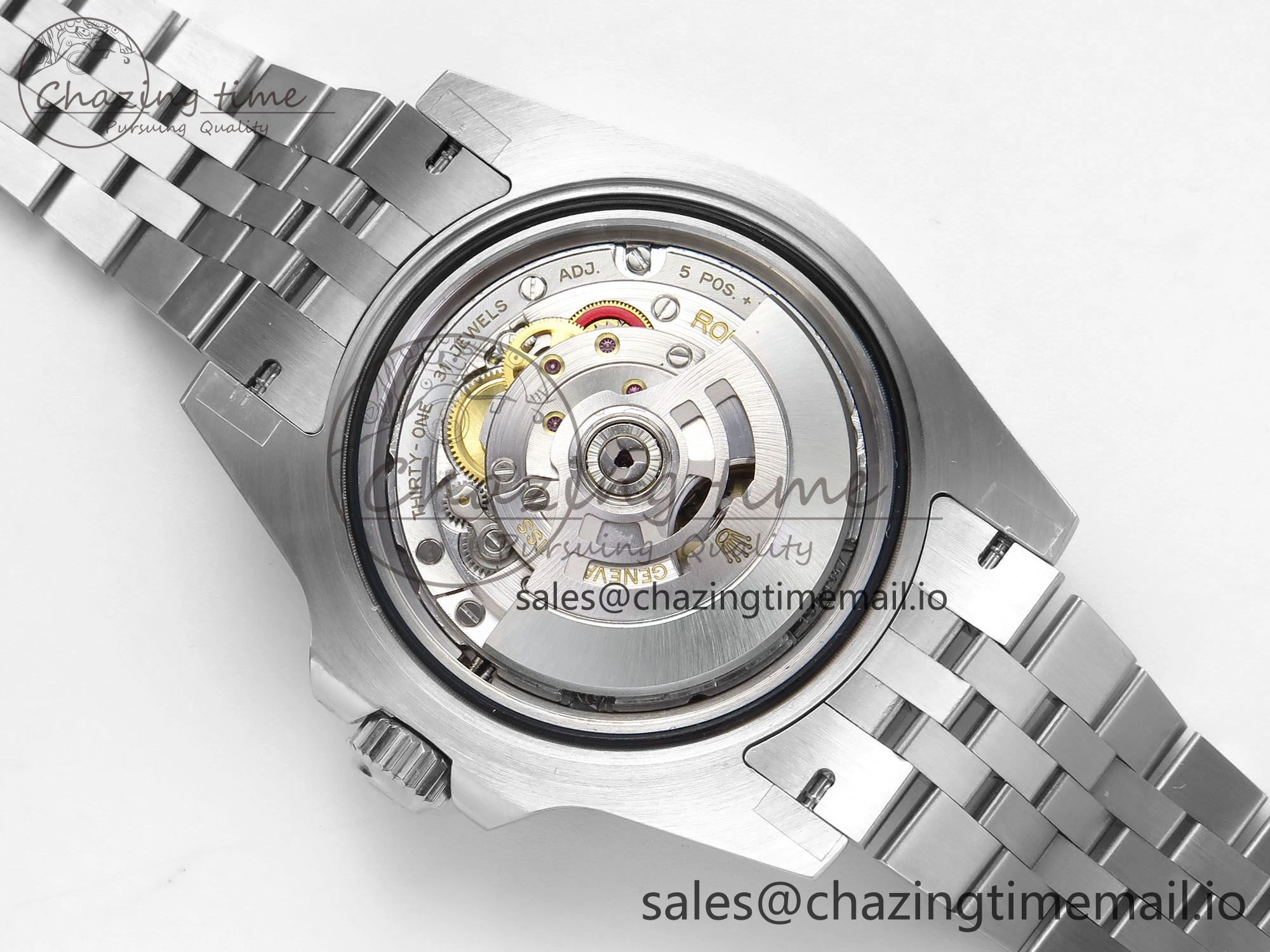 GMT-Master II 126710 Black Red Ceramic 904L QF 1:1 Best Edition on SS Jubilee Bracelet SH3285 V10