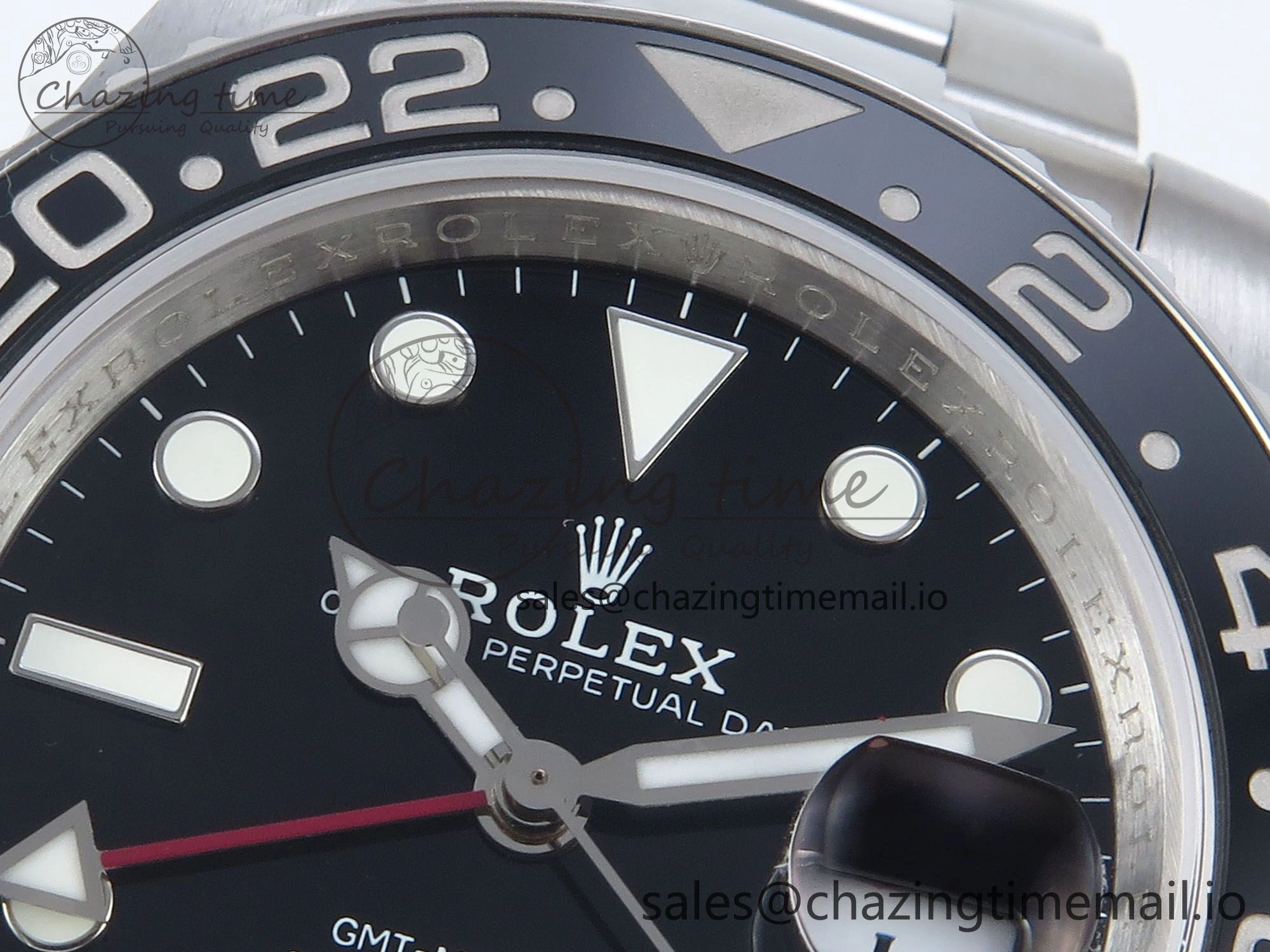 GMT-Master II 126710 Black Red Ceramic 904L QF 1:1 Best Edition on SS Oyster Bracelet SH3285 V10