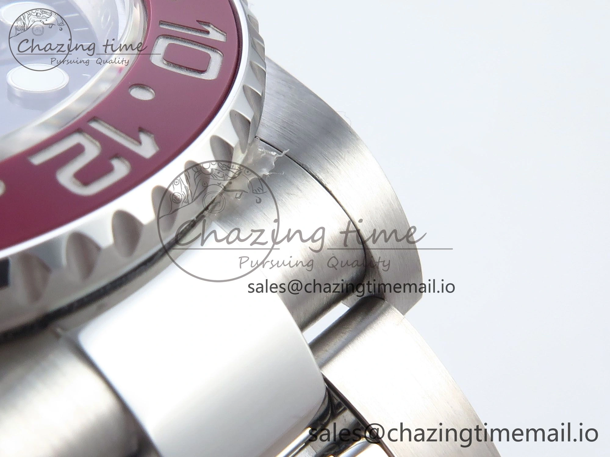 GMT-Master II 126710 Black Red Ceramic 904L QF 1:1 Best Edition on SS Oyster Bracelet SH3285 V10