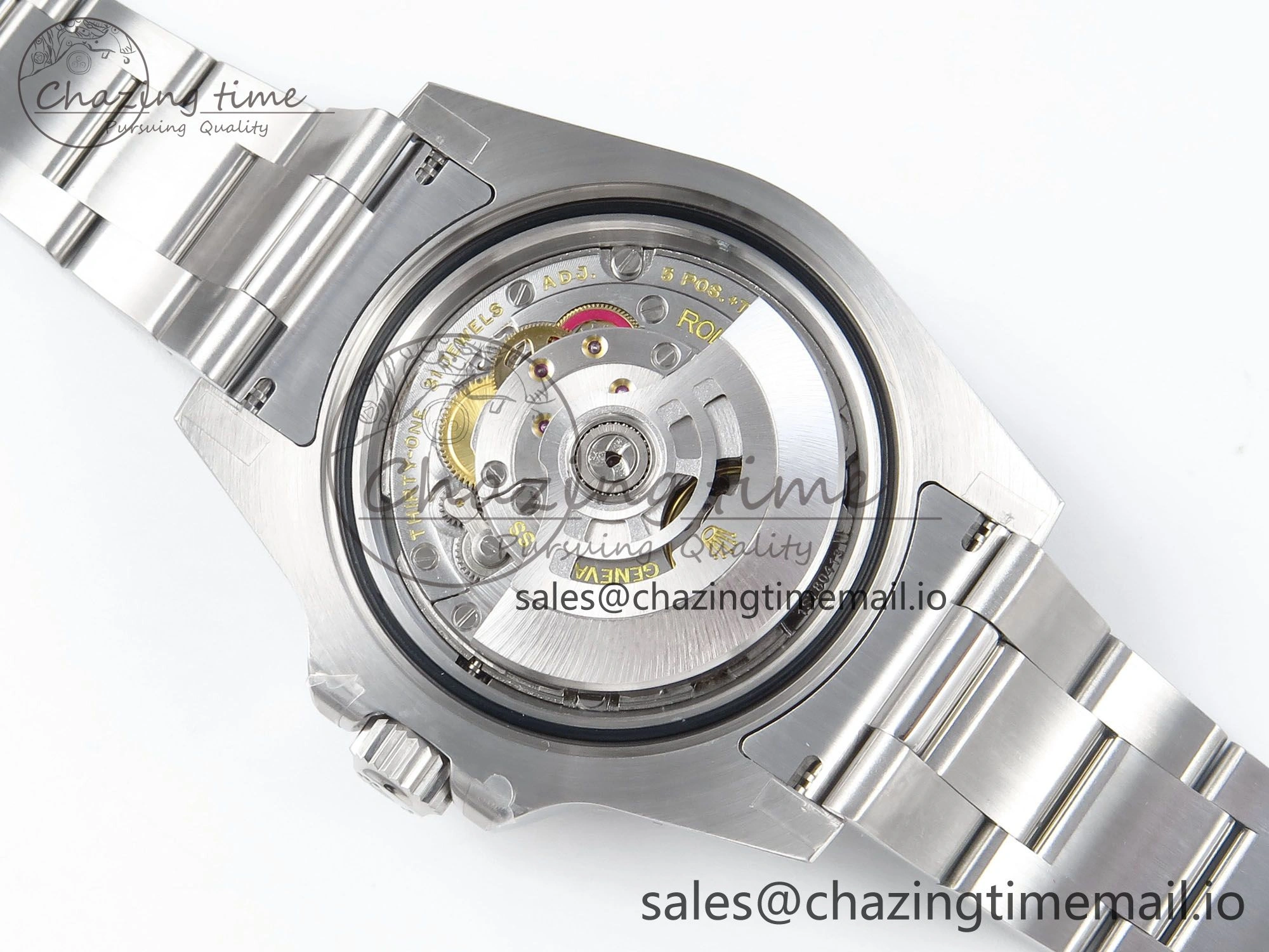 GMT-Master II 126710 Black Red Ceramic 904L QF 1:1 Best Edition on SS Oyster Bracelet SH3285 V10