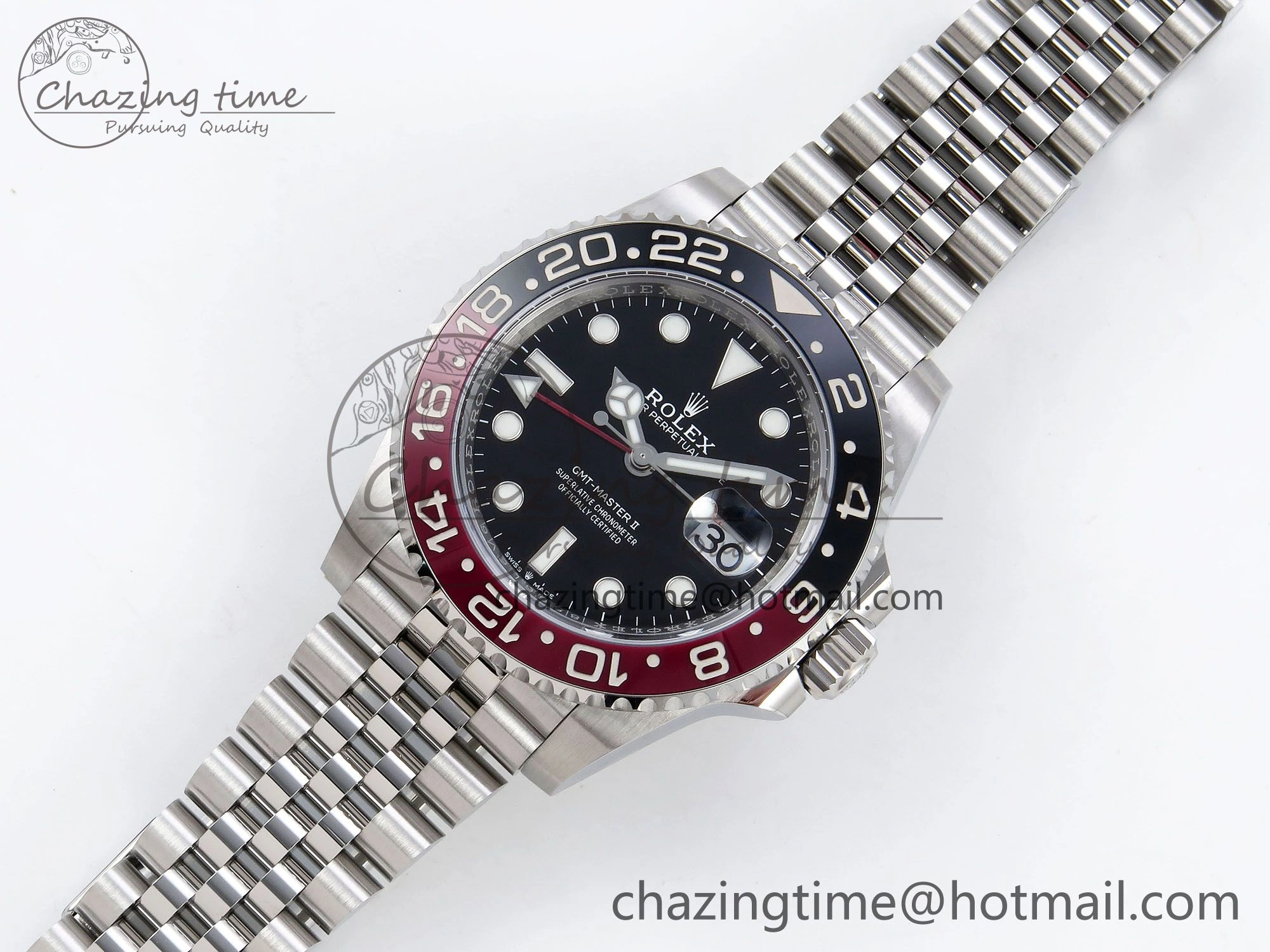 GMT-Master II 126710 Black Red Ceramic ARF Best Edition on Jubilee Bracelet VR3285 CHS