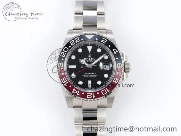 GMT-Master II 126710 Black Red Ceramic ARF Best Edition on Oyster Bracelet VR3285 CHS