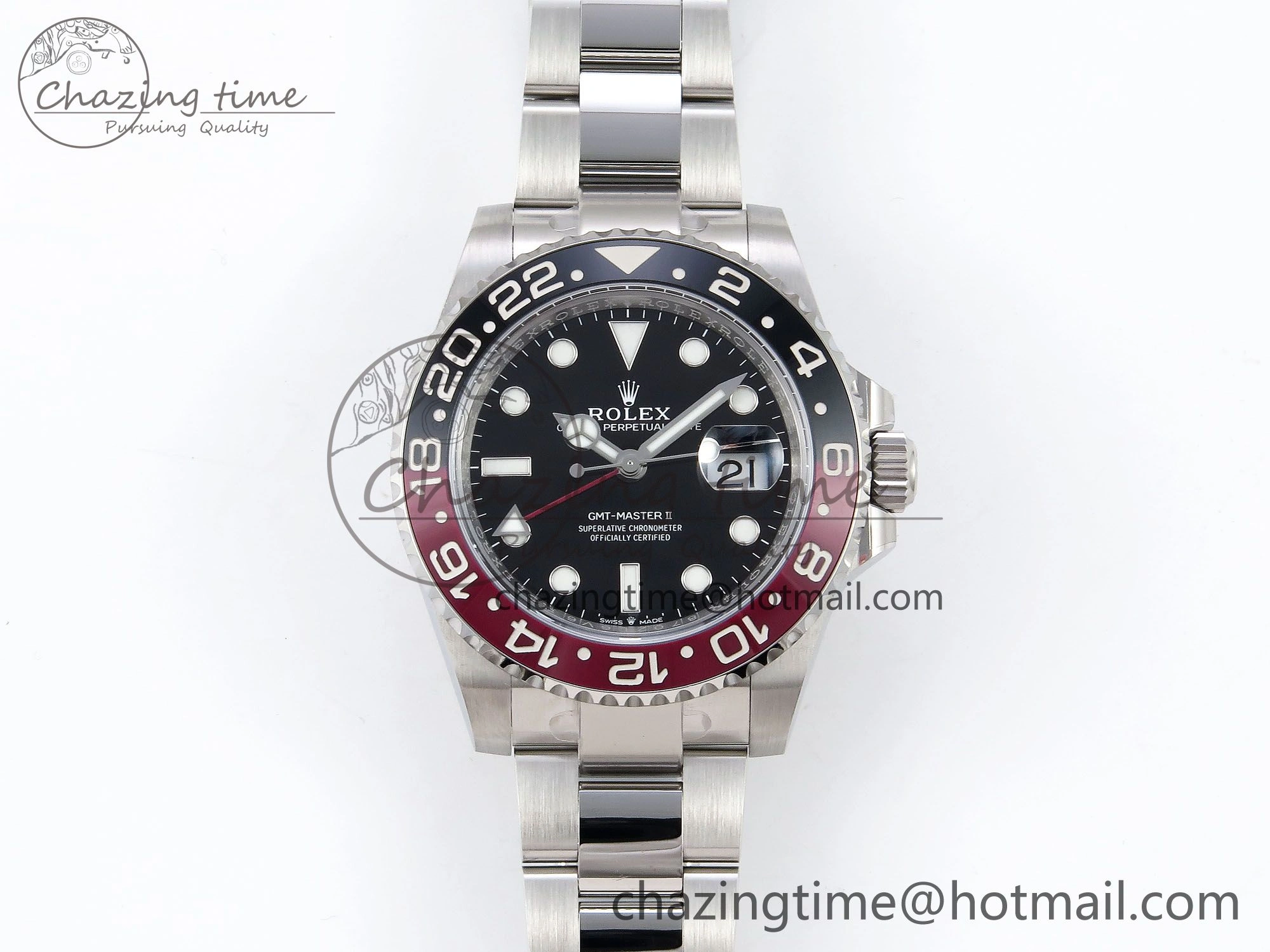 GMT-Master II 126710 Black Red Ceramic ARF Best Edition on Oyster Bracelet VR3285 CHS