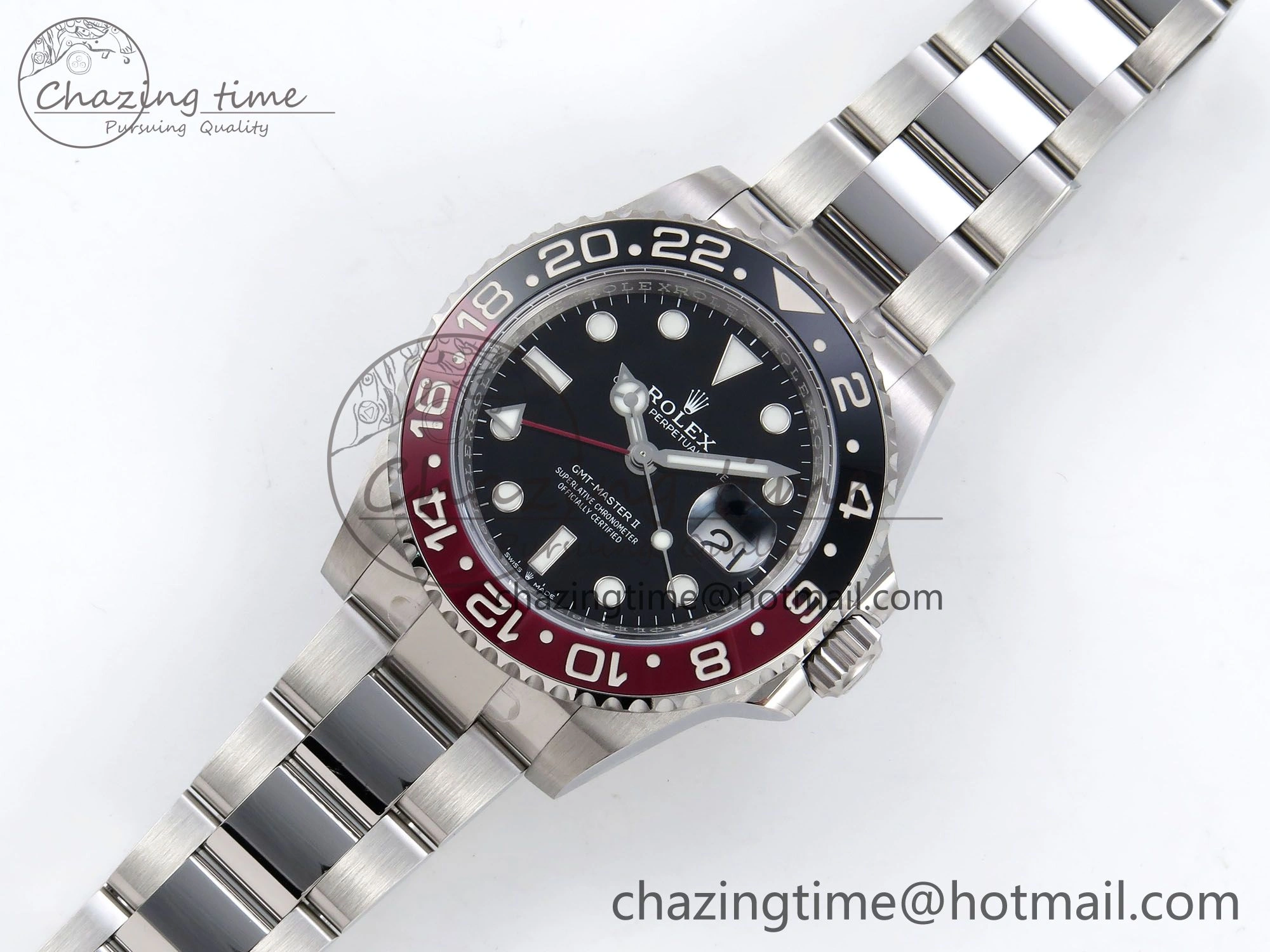 GMT-Master II 126710 Black Red Ceramic ARF Best Edition on Oyster Bracelet VR3285 CHS