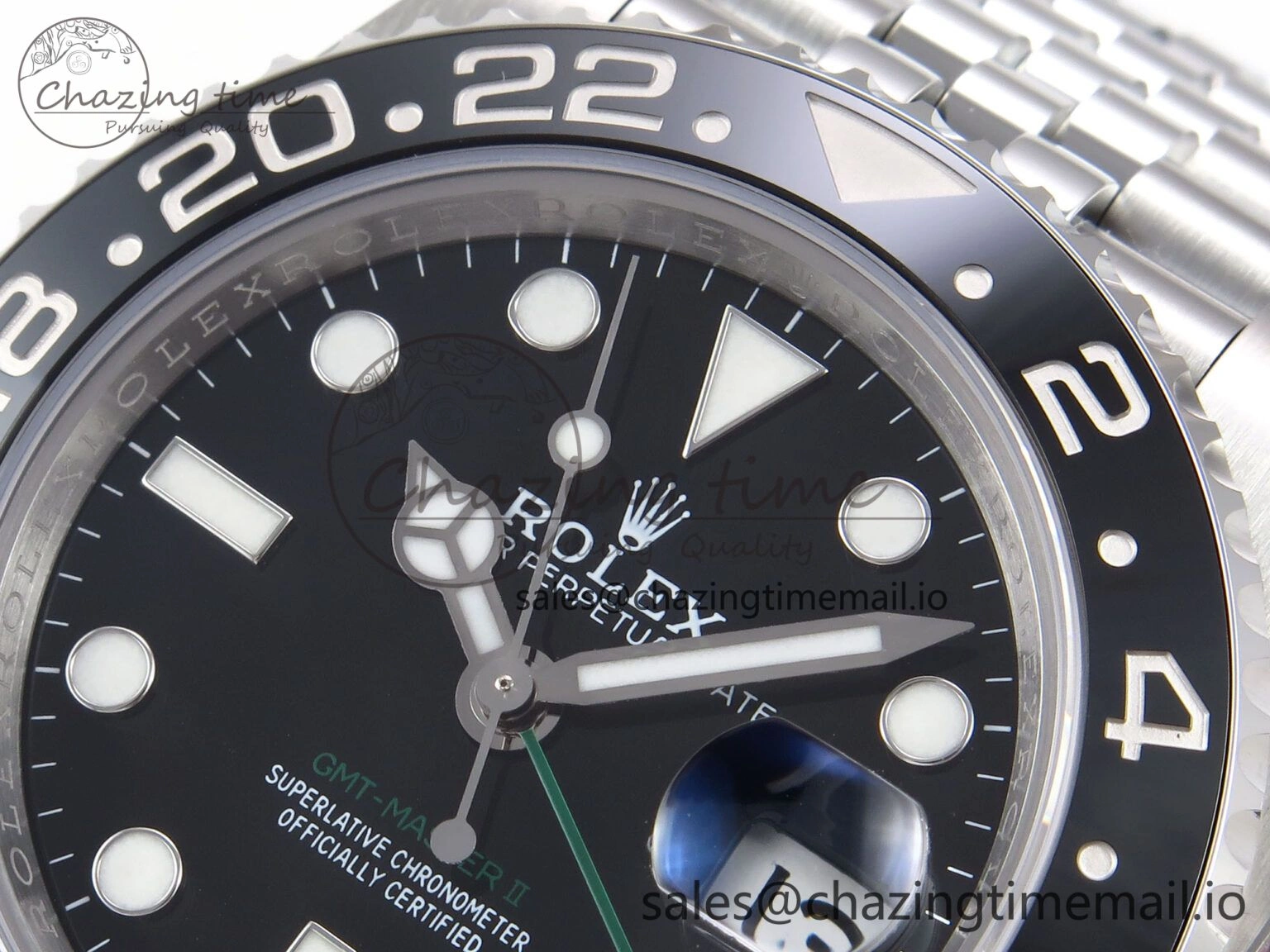 GMT-Master II 126710 GRNR 904L EF 1:1 Best Edition on Jubilee Bracelet SH3285 CHS