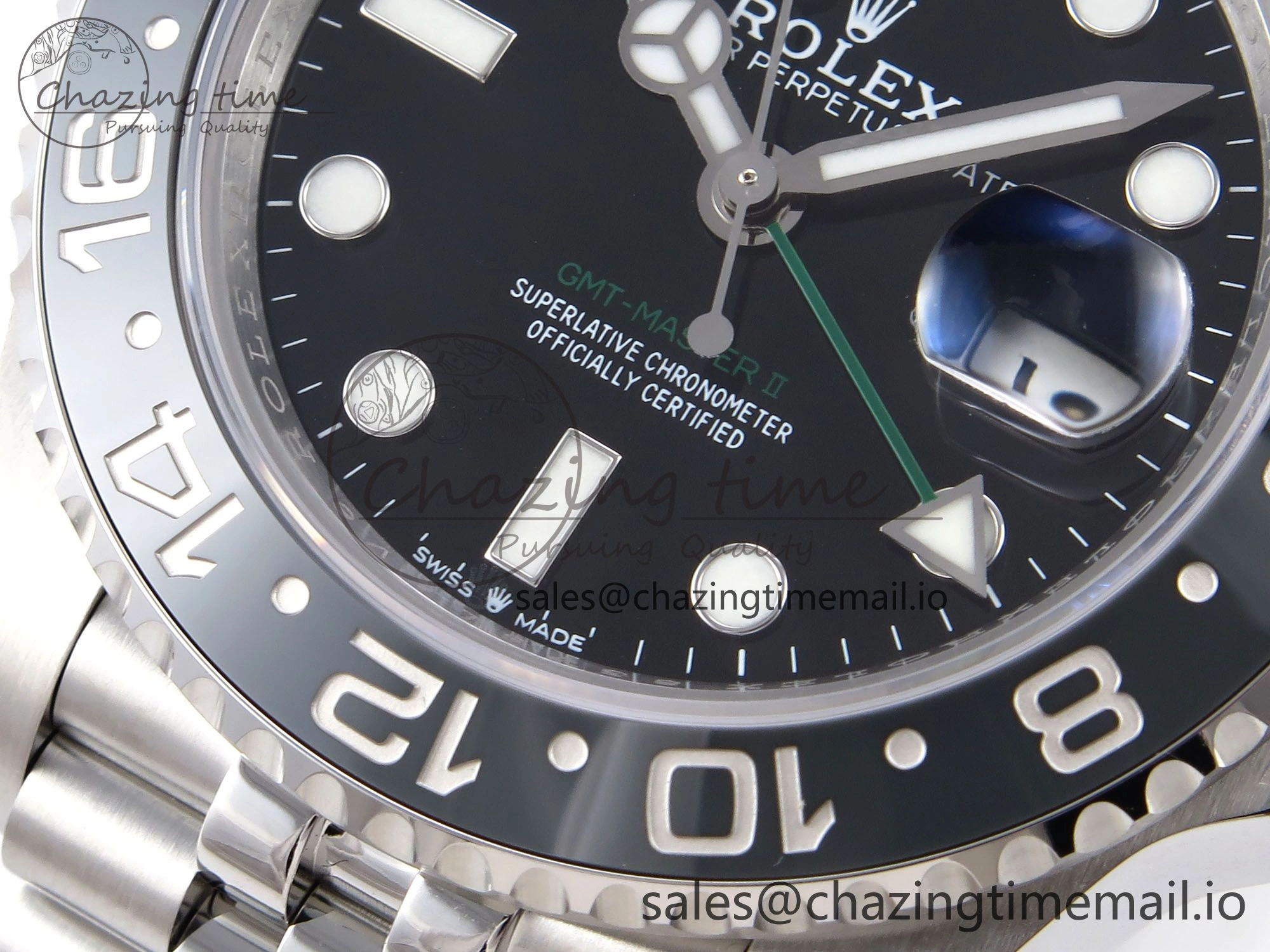 GMT-Master II 126710 GRNR 904L EF 1:1 Best Edition on Jubilee Bracelet SH3285 CHS