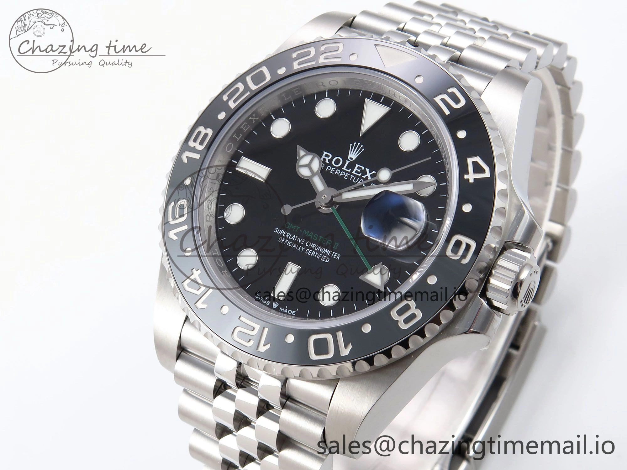 GMT-Master II 126710 GRNR 904L EF 1:1 Best Edition on Jubilee Bracelet SH3285 CHS