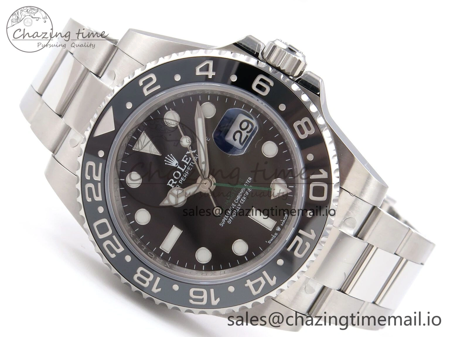 GMT-Master II 126710 GRNR 904L EF 1:1 Best Edition on Oyster Bracelet SH3285 CHS