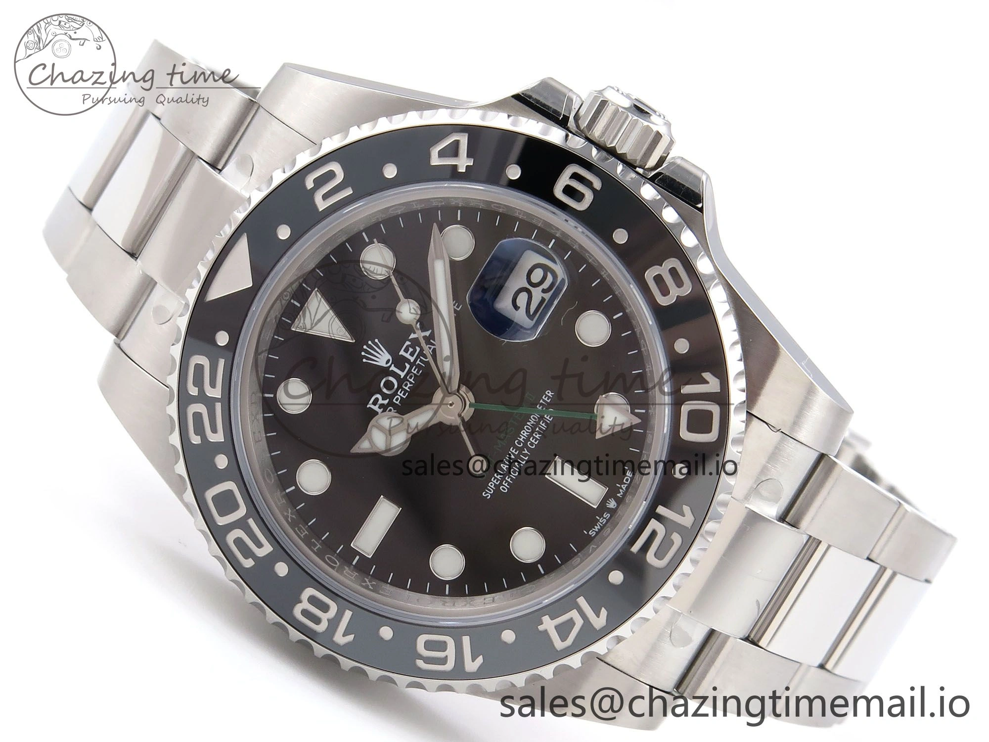 GMT-Master II 126710 GRNR 904L EF 1:1 Best Edition on Oyster Bracelet SH3285 CHS