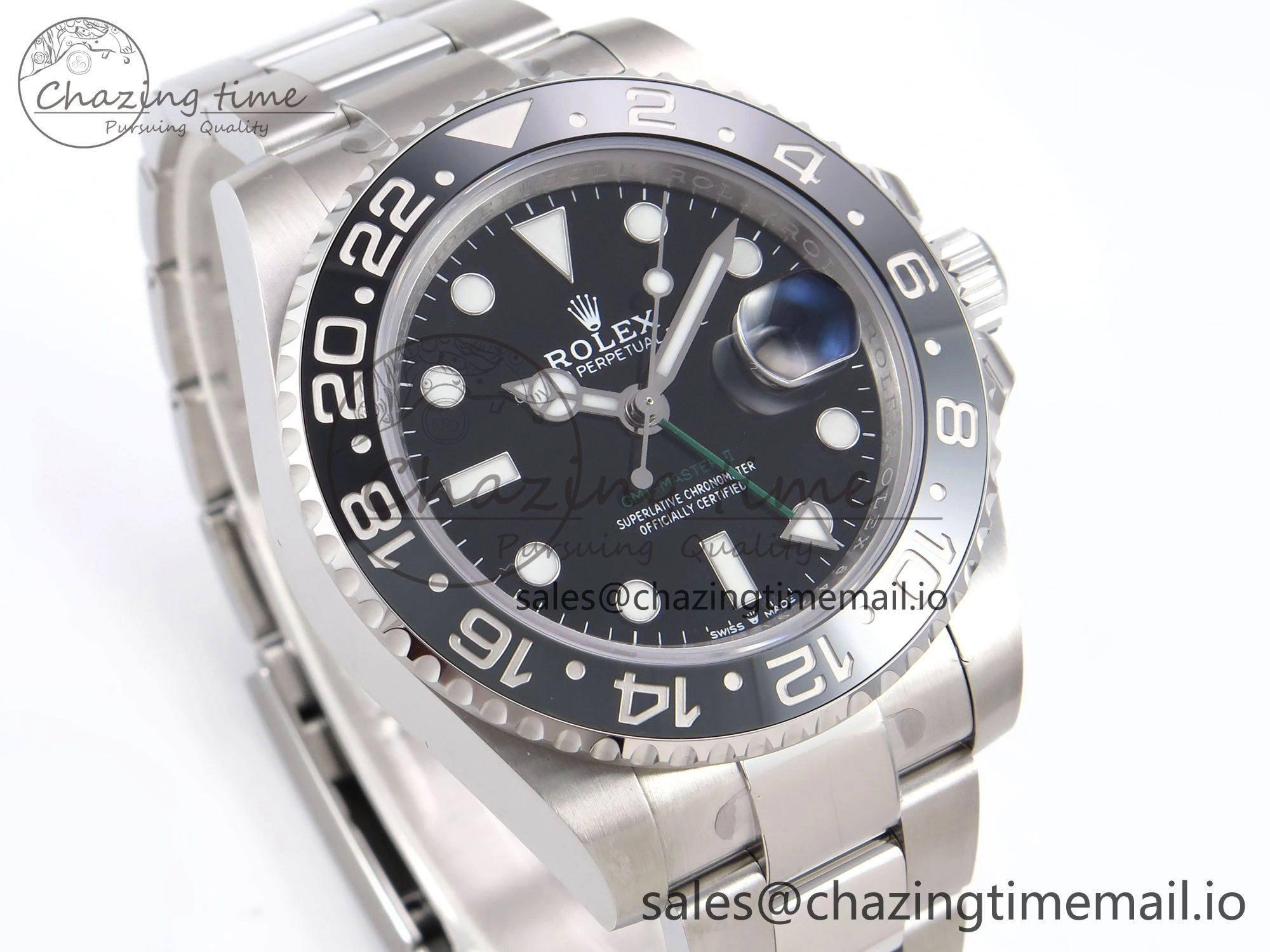 GMT-Master II 126710 GRNR 904L EF 1:1 Best Edition on Oyster Bracelet SH3285 CHS