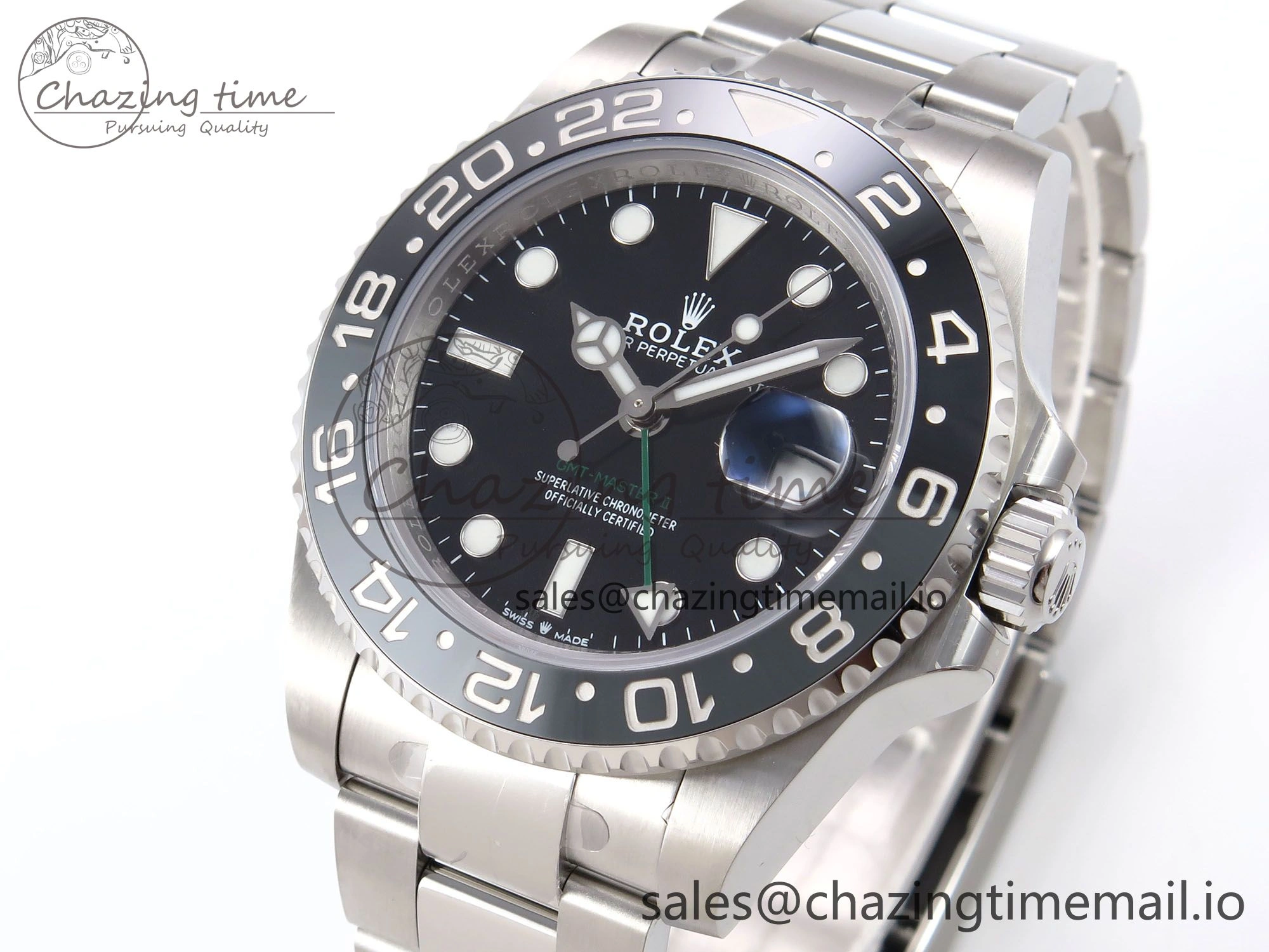 GMT-Master II 126710 GRNR 904L EF 1:1 Best Edition on Oyster Bracelet SH3285 CHS