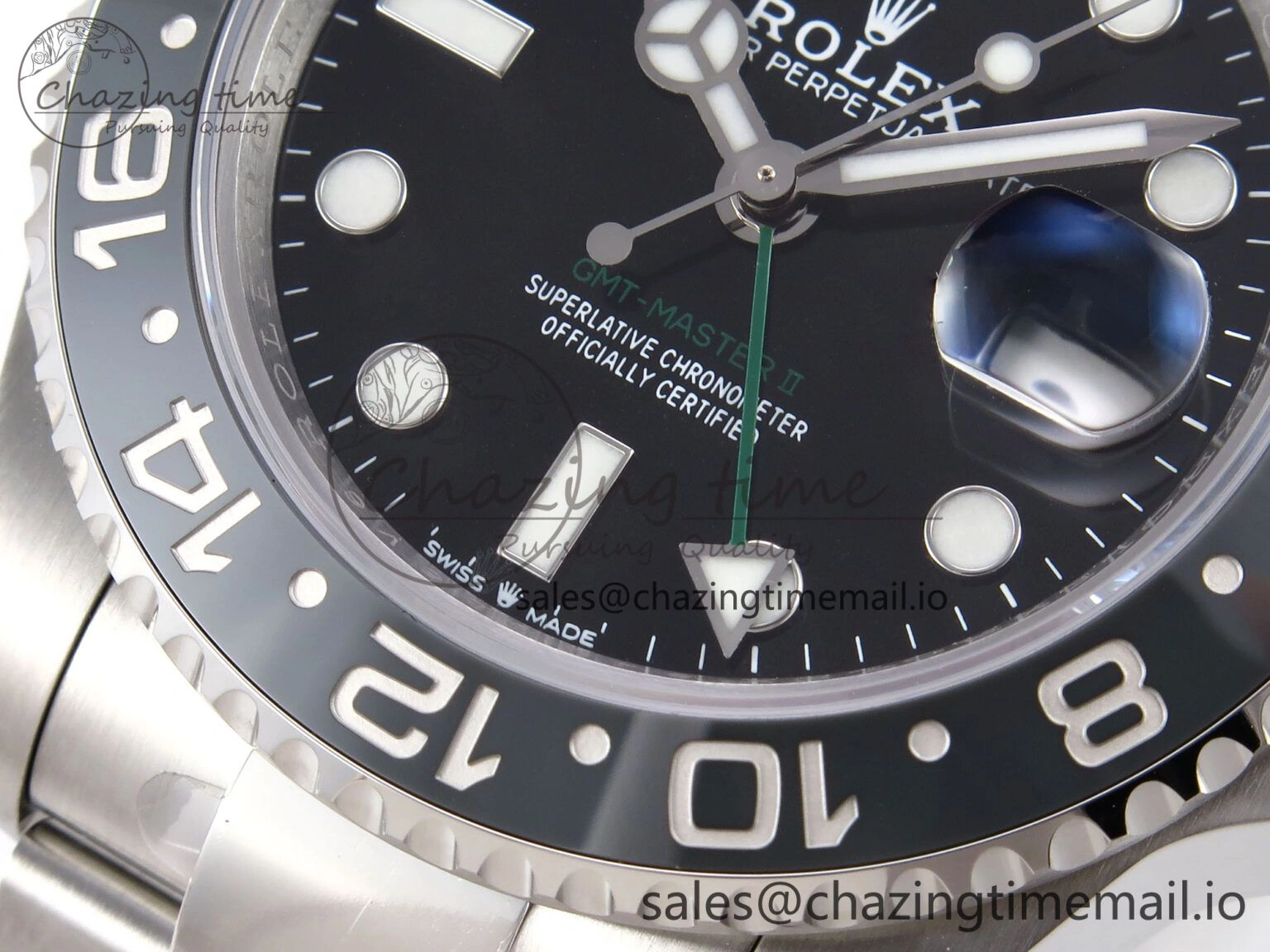 GMT-Master II 126710 GRNR 904L EF 1:1 Best Edition on Oyster Bracelet SH3285 CHS