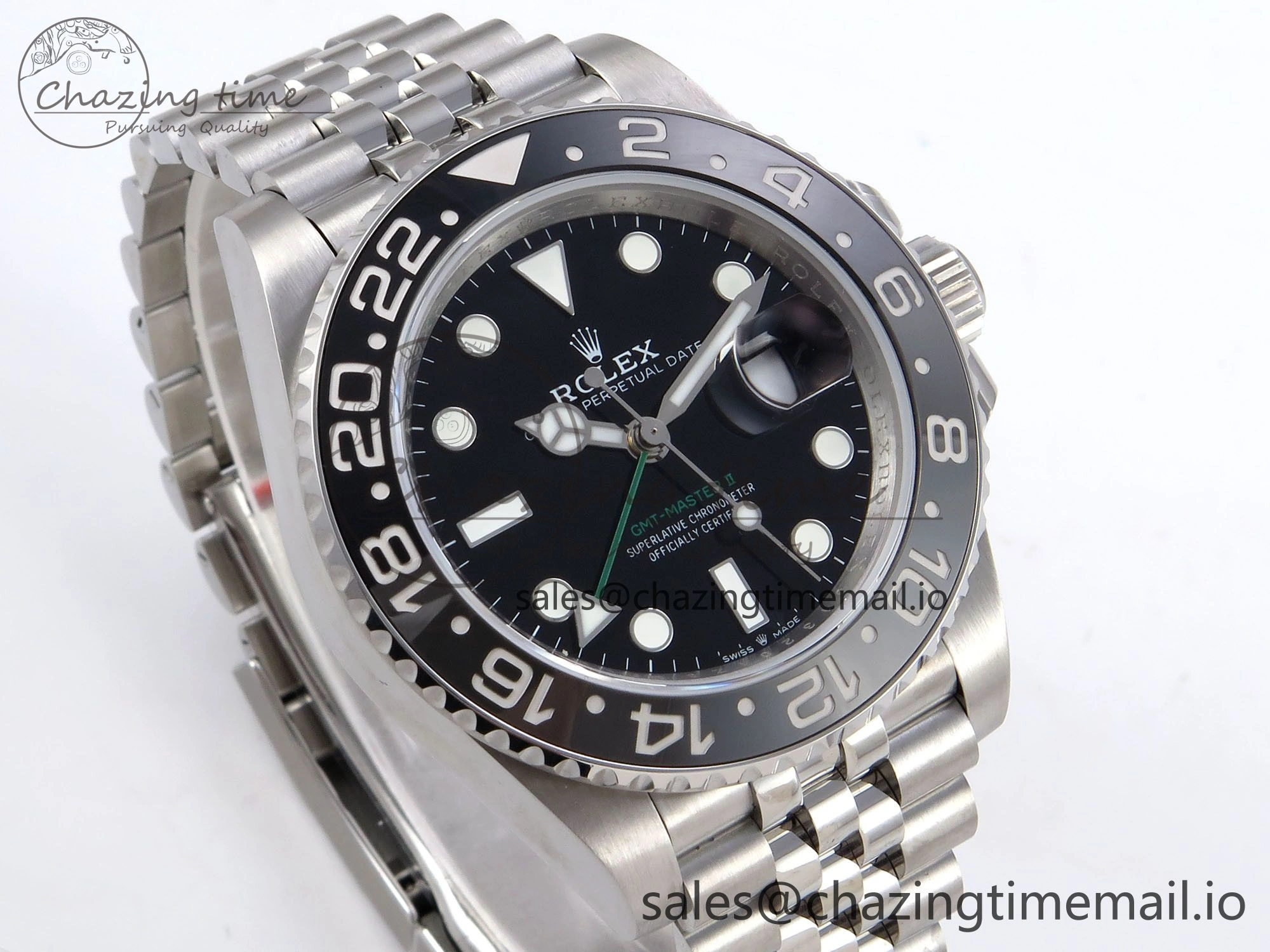 GMT-Master II 126710 GRNR 904L QF 1:1 Best Edition on Jubilee Bracelet SH3285 V6