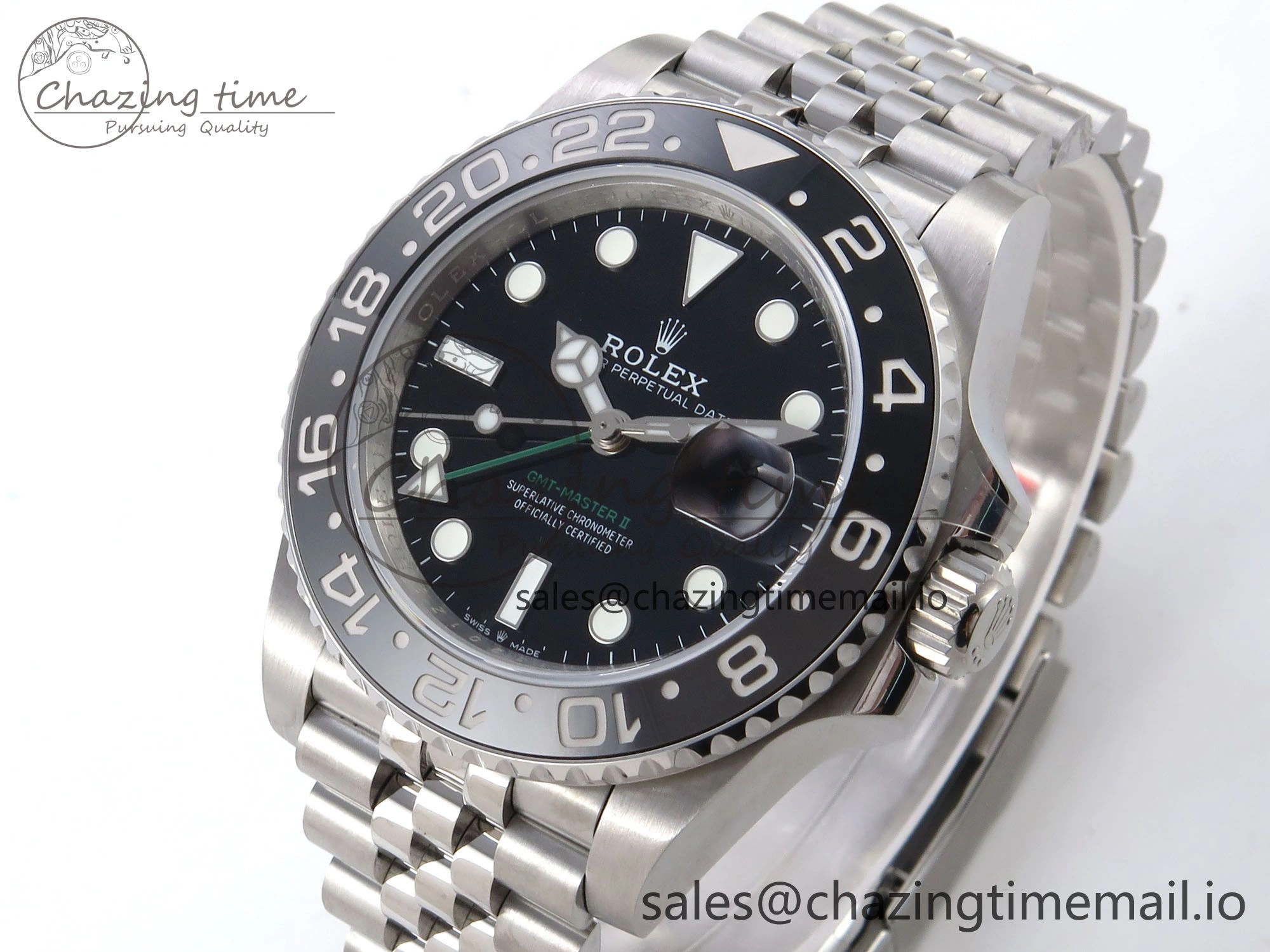 GMT-Master II 126710 GRNR 904L QF 1:1 Best Edition on Jubilee Bracelet SH3285 V6
