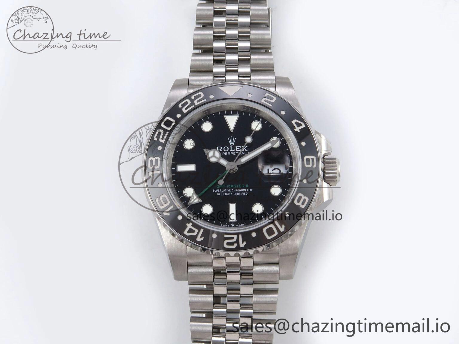 GMT-Master II 126710 GRNR 904L QF 1:1 Best Edition on Jubilee Bracelet SH3285 V6