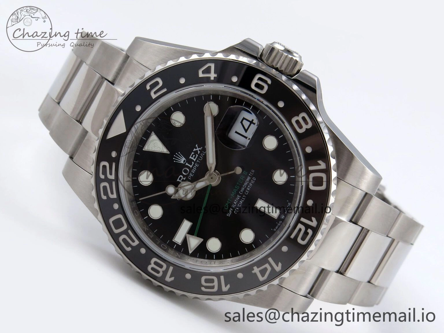 GMT-Master II 126710 GRNR 904L QF 1:1 Best Edition on Oyster Bracelet SH3285 V6