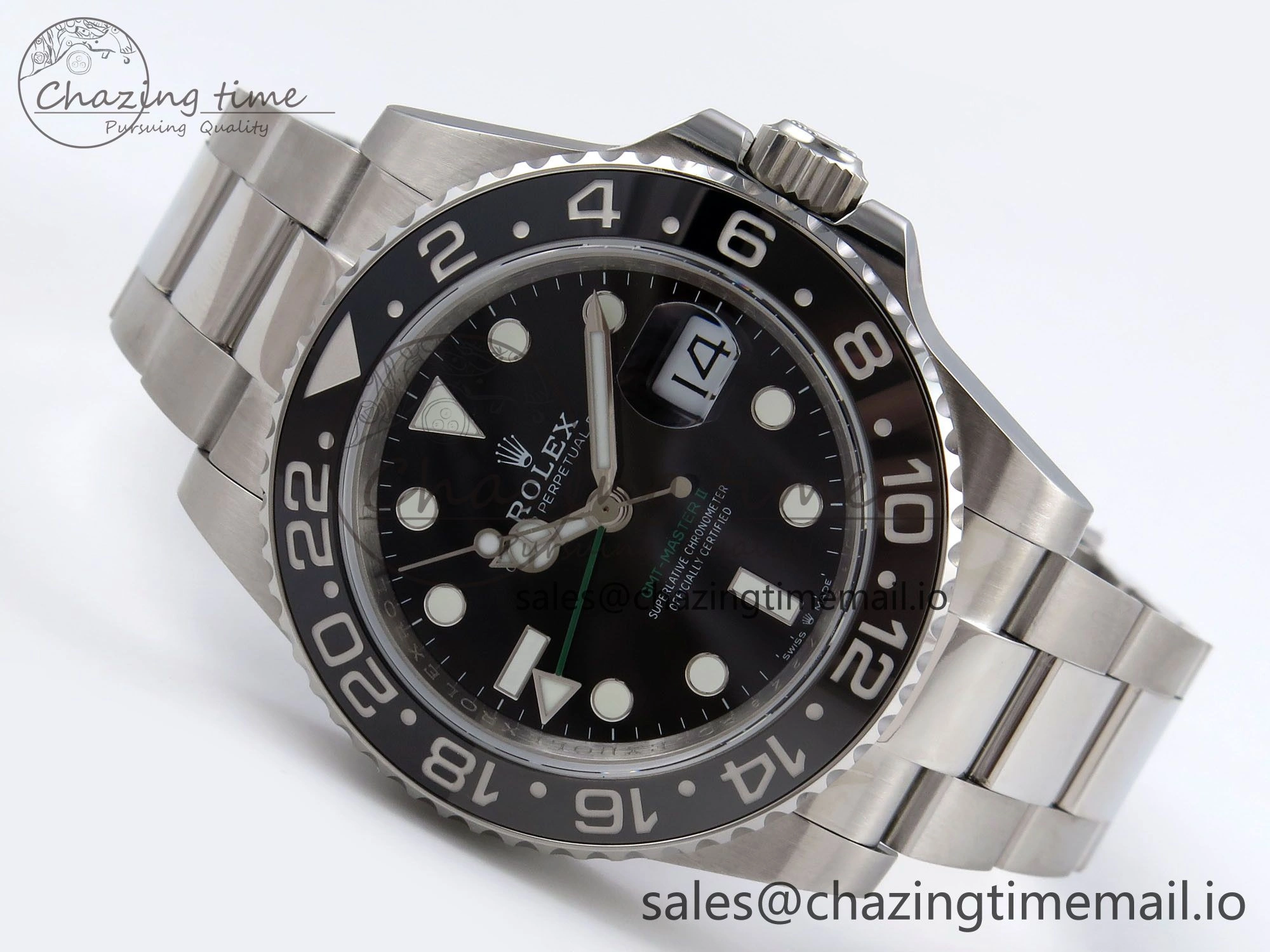 GMT-Master II 126710 GRNR 904L QF 1:1 Best Edition on Oyster Bracelet SH3285 V6