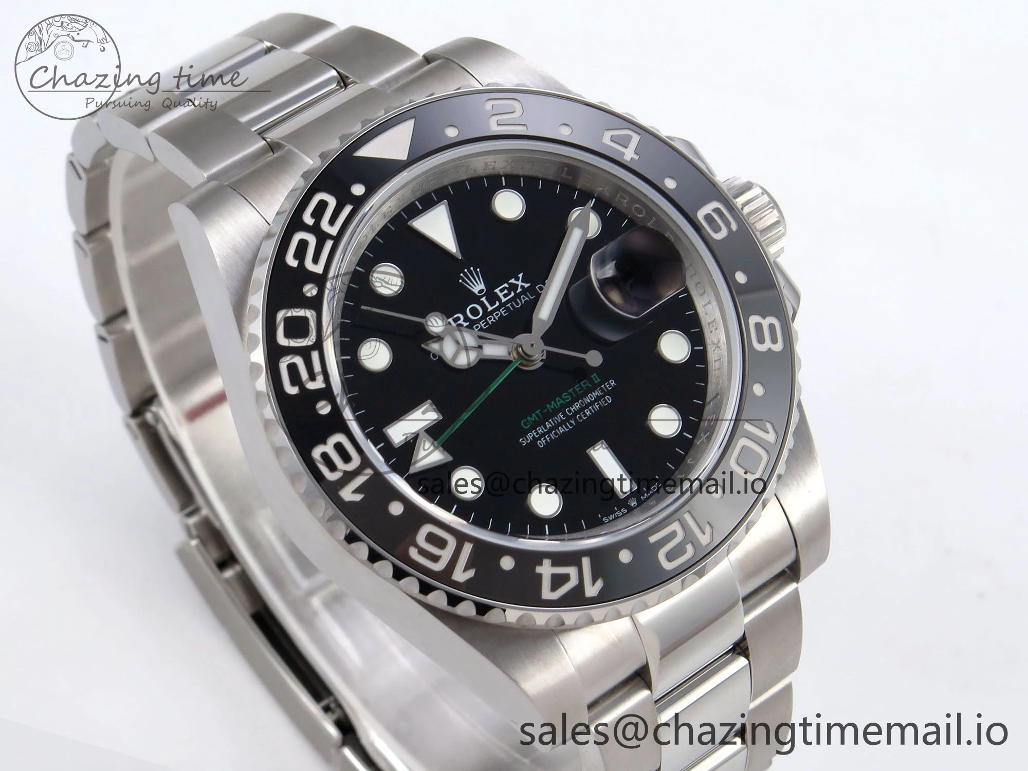 GMT-Master II 126710 GRNR 904L QF 1:1 Best Edition on Oyster Bracelet SH3285 V6