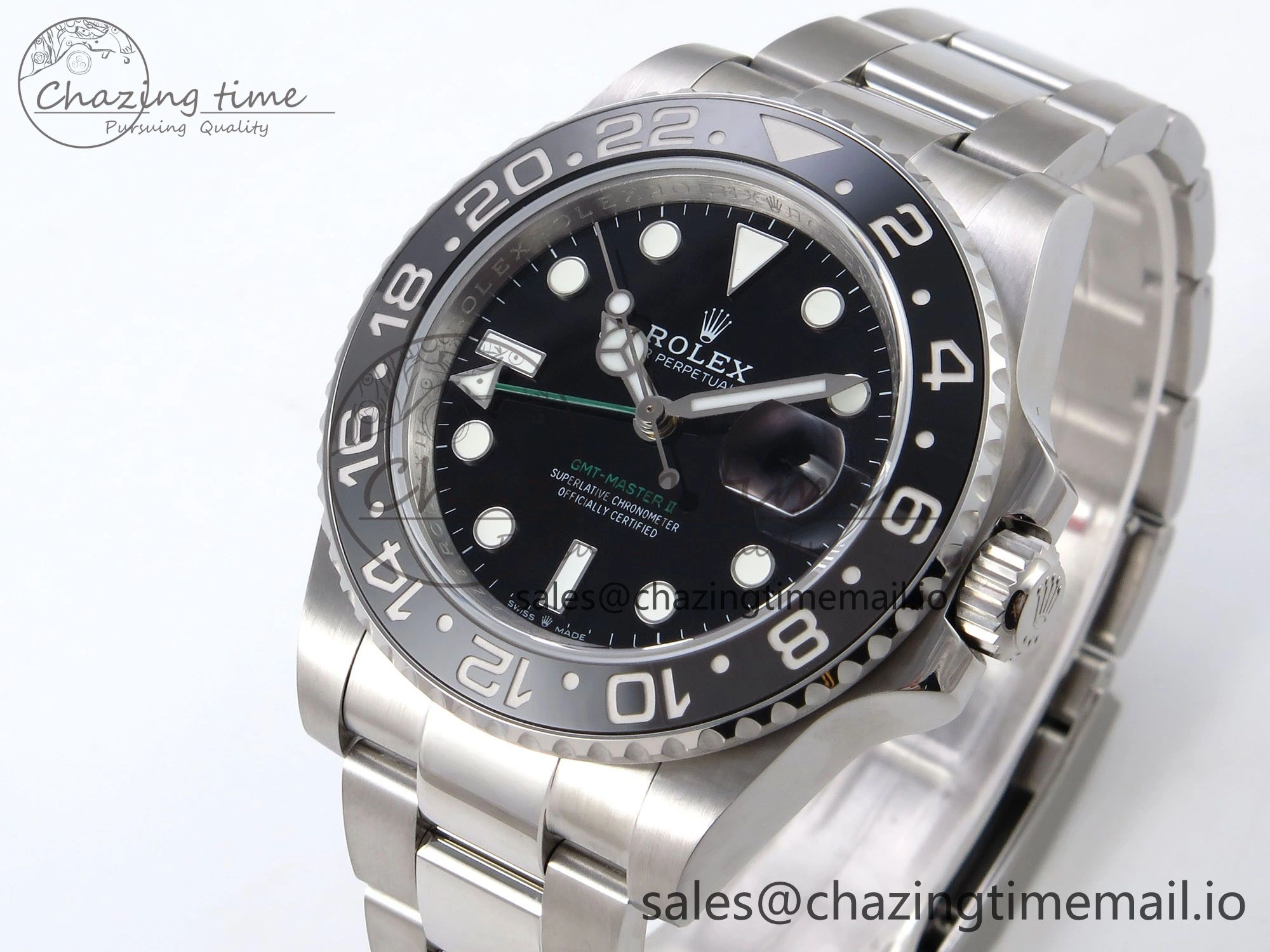 GMT-Master II 126710 GRNR 904L QF 1:1 Best Edition on Oyster Bracelet SH3285 V6