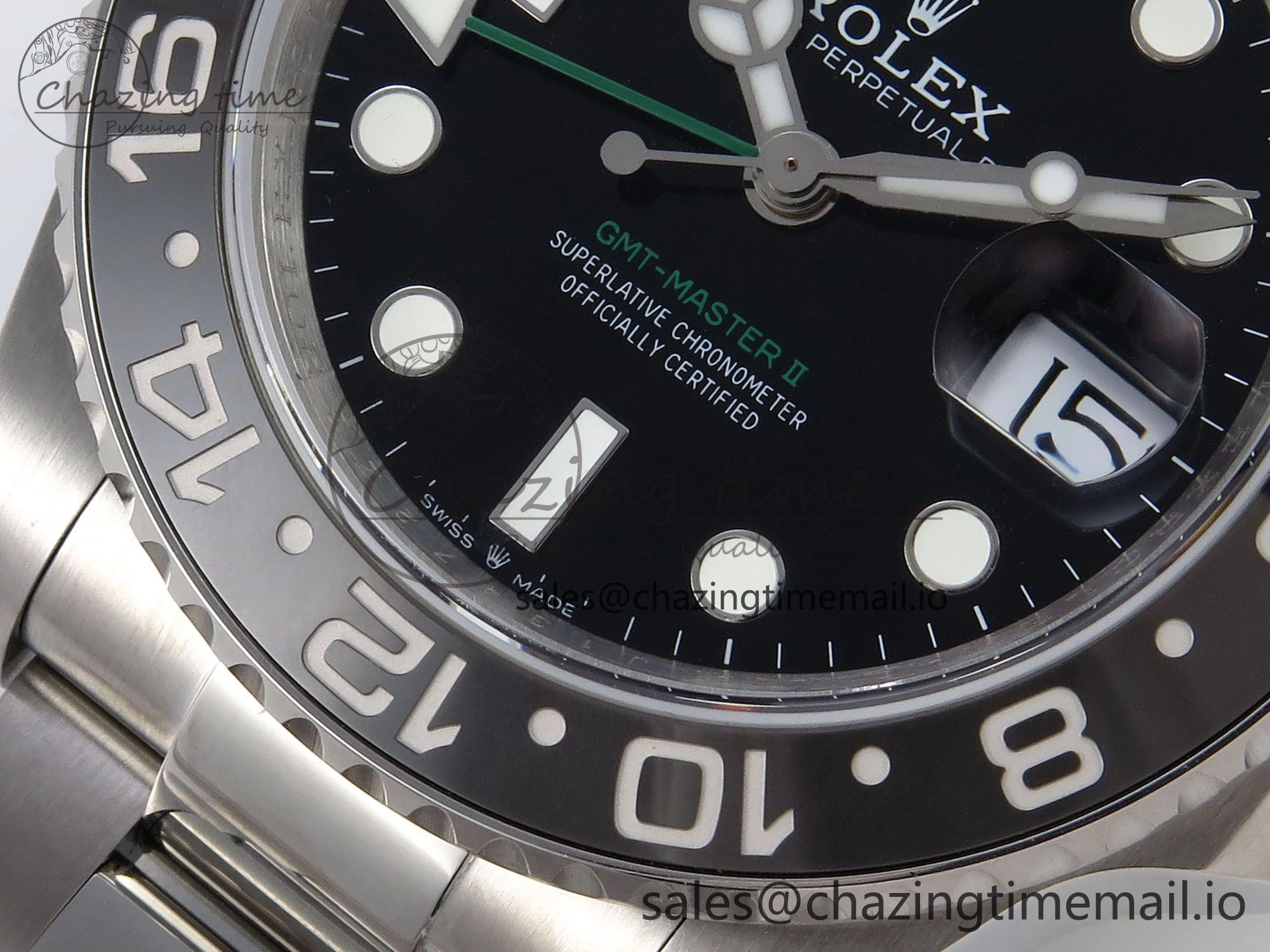 GMT-Master II 126710 GRNR 904L QF 1:1 Best Edition on Oyster Bracelet SH3285 V6