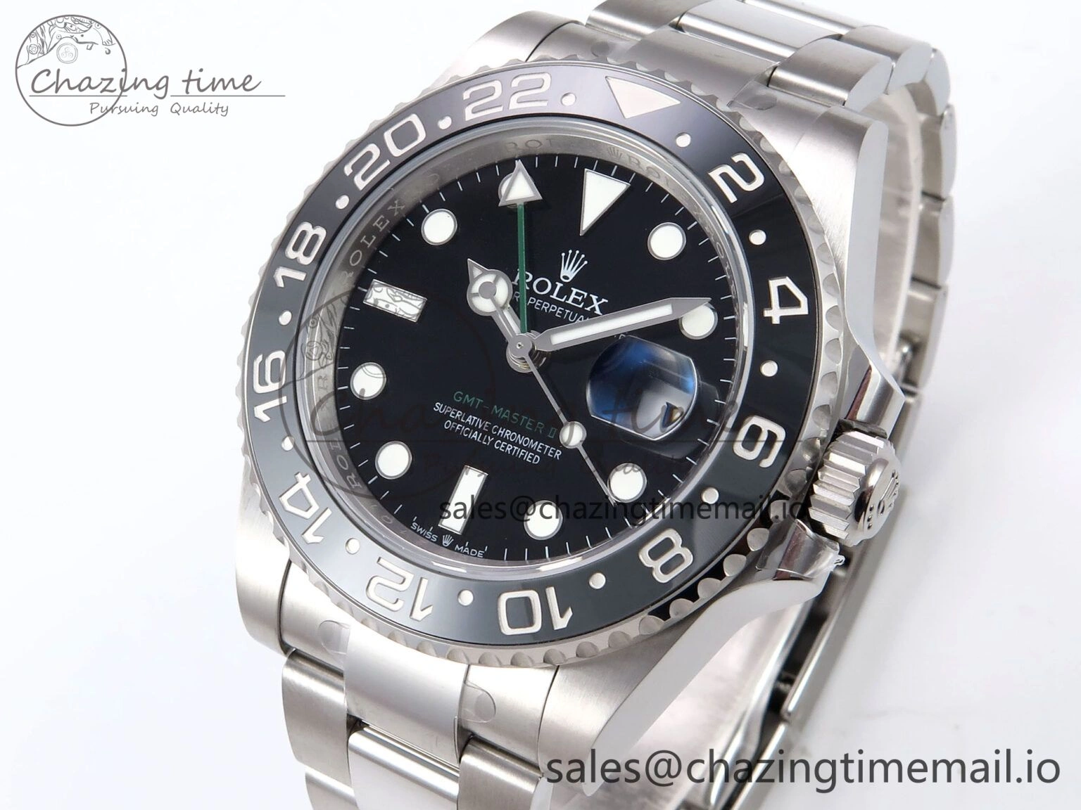 GMT-Master II 126710 GRNR 904L THBF 1:1 Best Edition on Oyster Bracelet SH3285 CHS