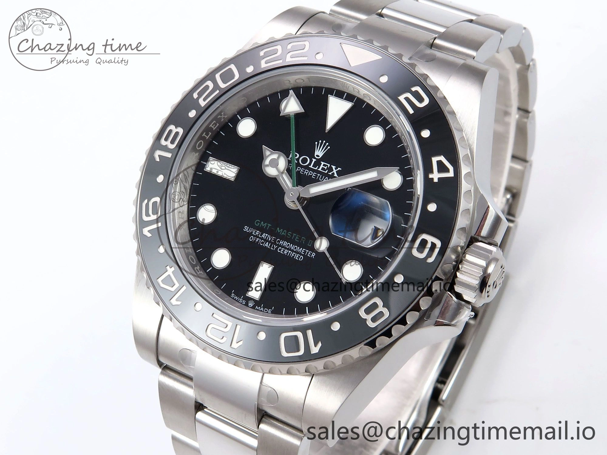 GMT-Master II 126710 GRNR 904L THBF 1:1 Best Edition on Oyster Bracelet SH3285 CHS