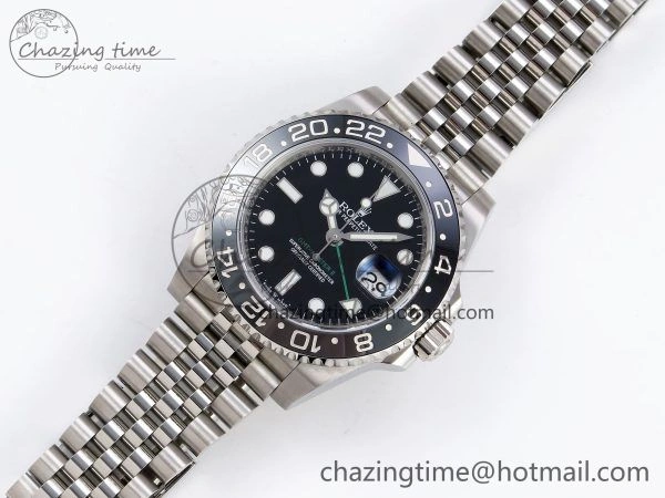 GMT-Master II 126710 GRNR Black Gray Ceramic 904L Steel 3EF 1:1 Best Edition on Jubilee Strap VR3285