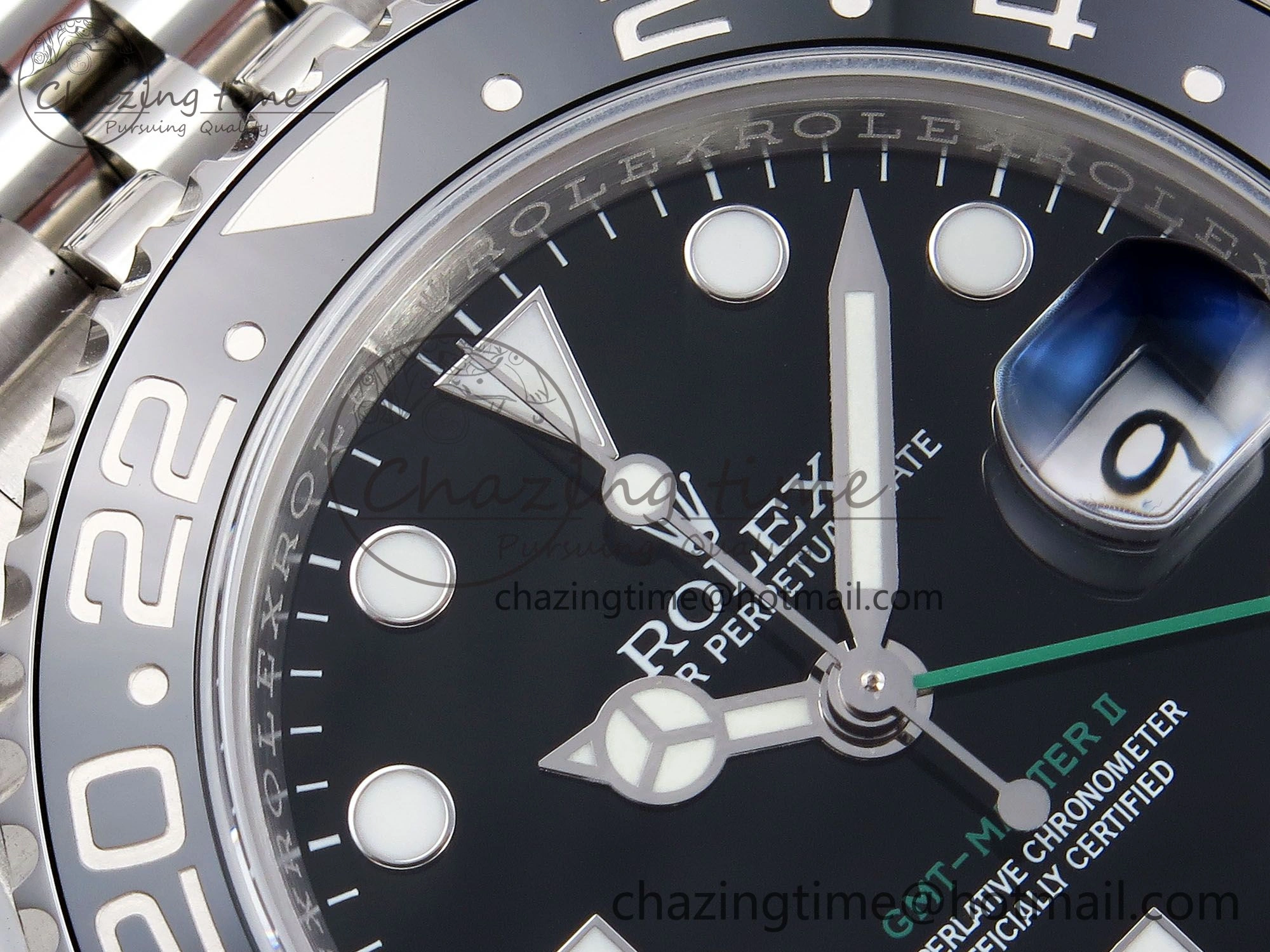 GMT-Master II 126710 GRNR Black Gray Ceramic 904L Steel 3EF 1:1 Best Edition on Jubilee Strap VR3285