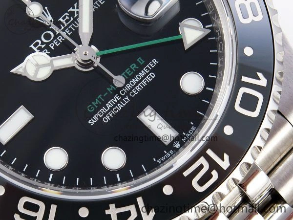 GMT-Master II 126710 GRNR Black Gray Ceramic 904L Steel 3EF 1:1 Best Edition on Jubilee Strap VR3285