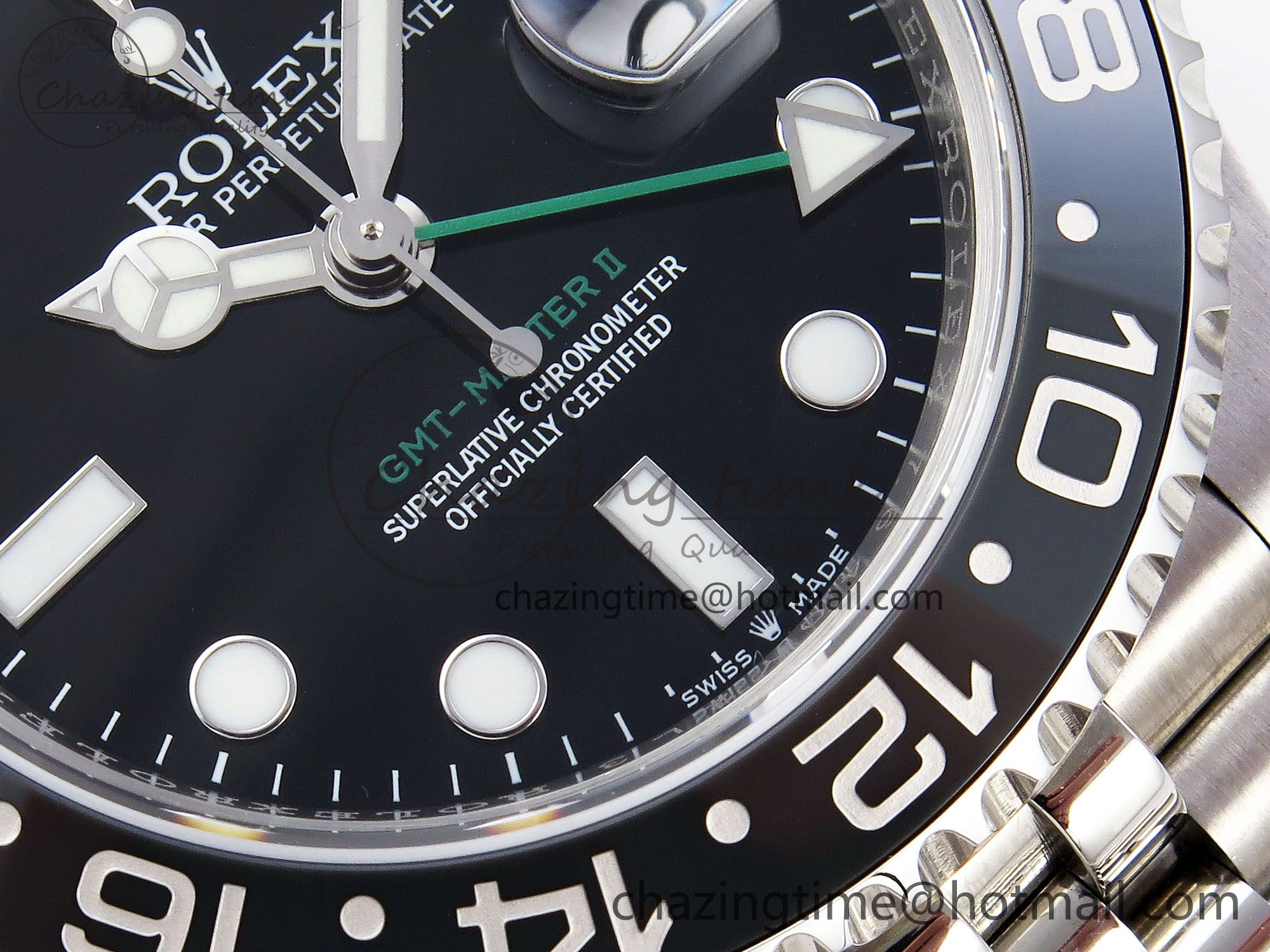 GMT-Master II 126710 GRNR Black Gray Ceramic 904L Steel 3EF 1:1 Best Edition on Jubilee Strap VR3285