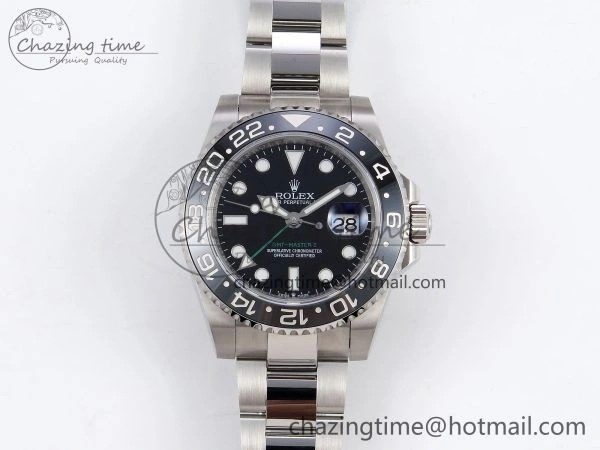 GMT-Master II 126710 GRNR Black Gray Ceramic 904L Steel 3EF 1:1 Best Edition on Oyster Strap VR3285