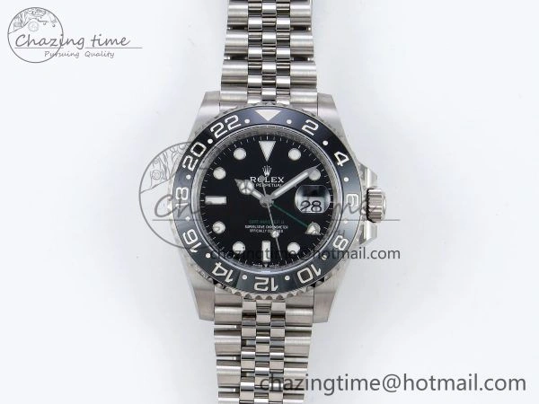 GMT-Master II 126710 GRNR Black Gray Ceramic 904L Steel ARF 1:1 Best Edition on Jubilee Strap VR3285 CHS