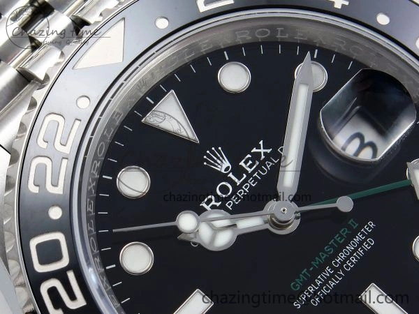 GMT-Master II 126710 GRNR Black Gray Ceramic 904L Steel ARF 1:1 Best Edition on Jubilee Strap VR3285 CHS