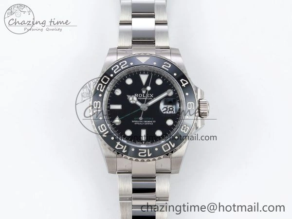 GMT-Master II 126710 GRNR Black Gray Ceramic 904L Steel ARF 1:1 Best Edition on Oyster Strap VR3285 CHS