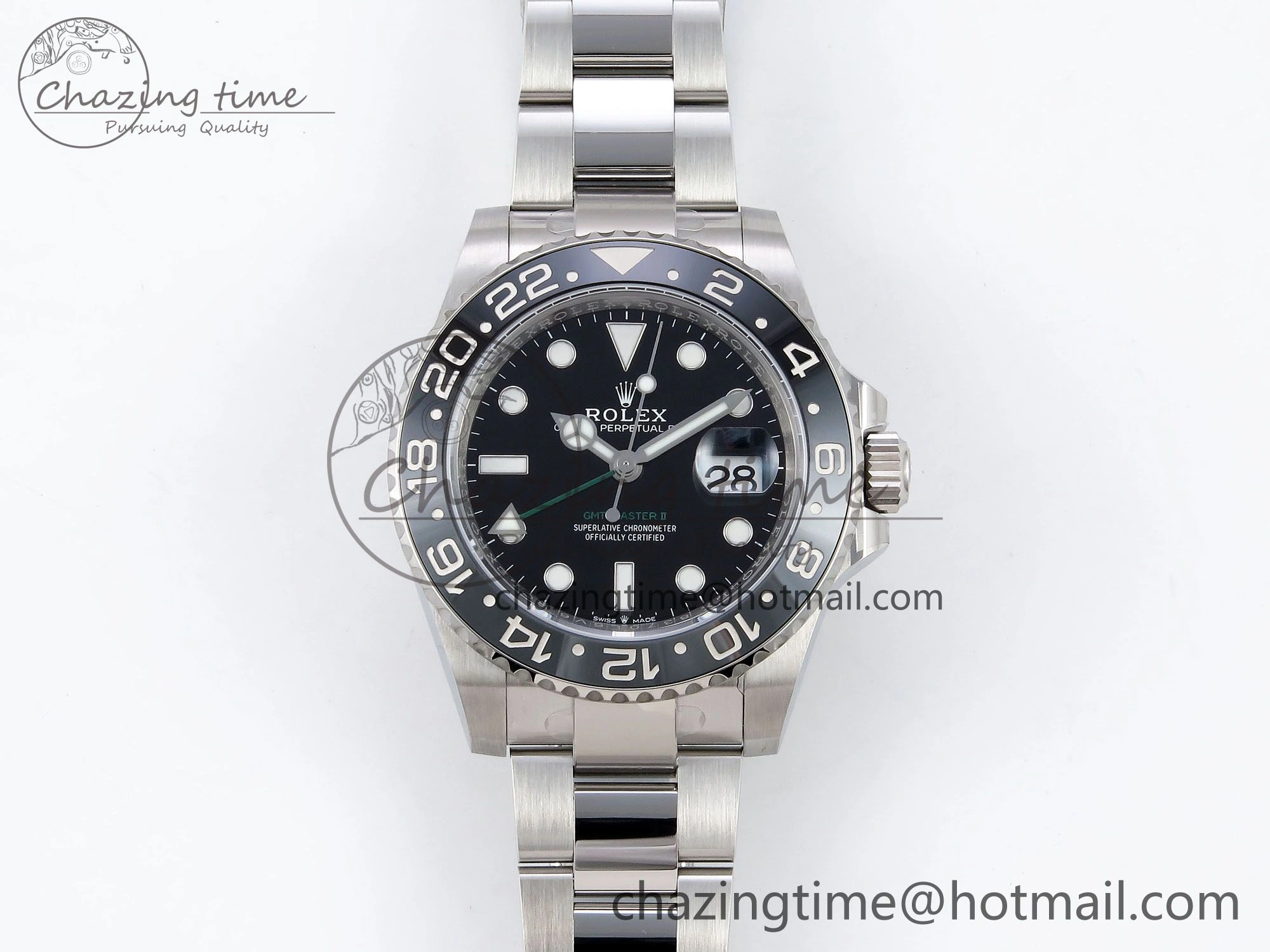 GMT-Master II 126710 GRNR Black Gray Ceramic 904L Steel ARF 1:1 Best Edition on Oyster Strap VR3285 CHS